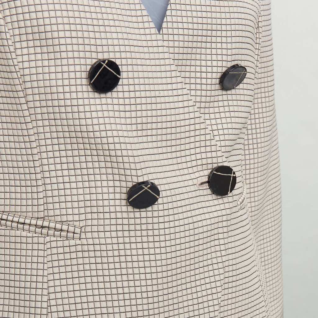 Emporio Armani Velvet Tuxedo Blazer - Back view