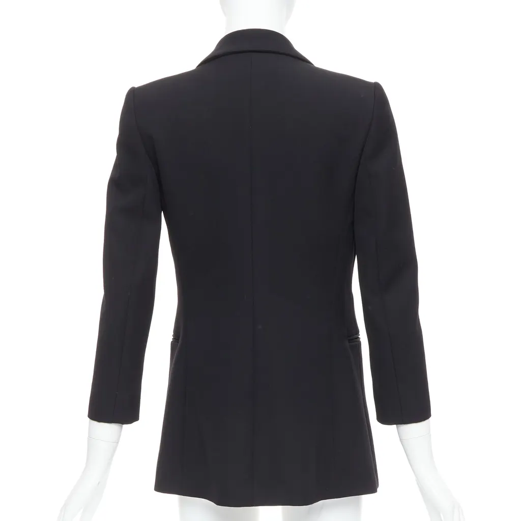 Lanvin Geometric Blazer Black Wool Very good - Box View