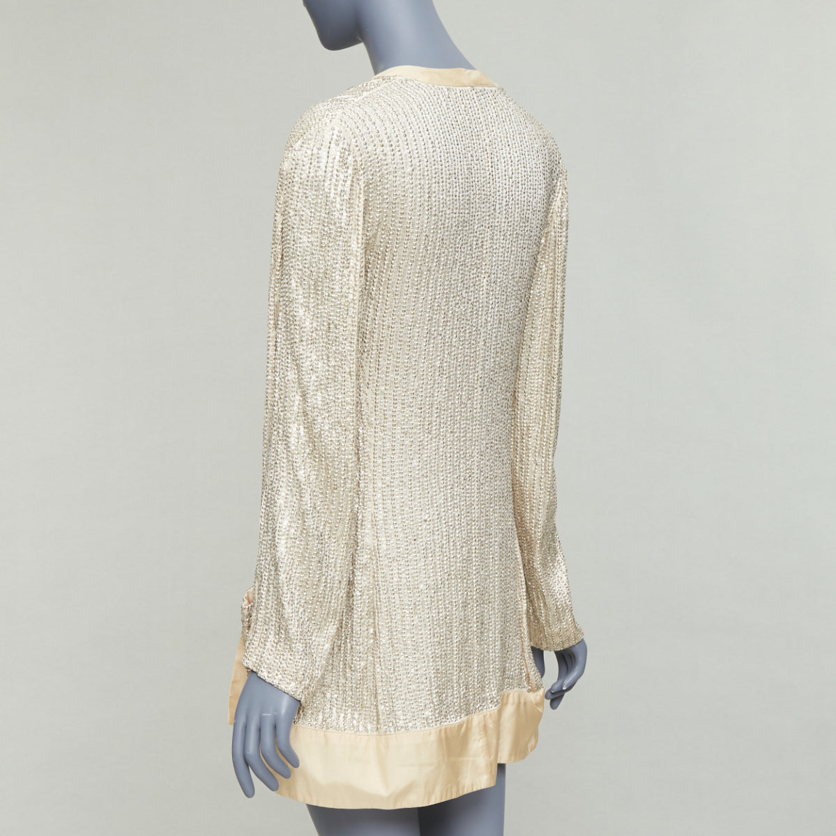 Balenciaga Cream Sequin Jacket - Detail 1