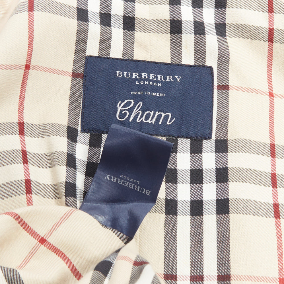 Burberry Grey Cotton Trench Coat - Image 11