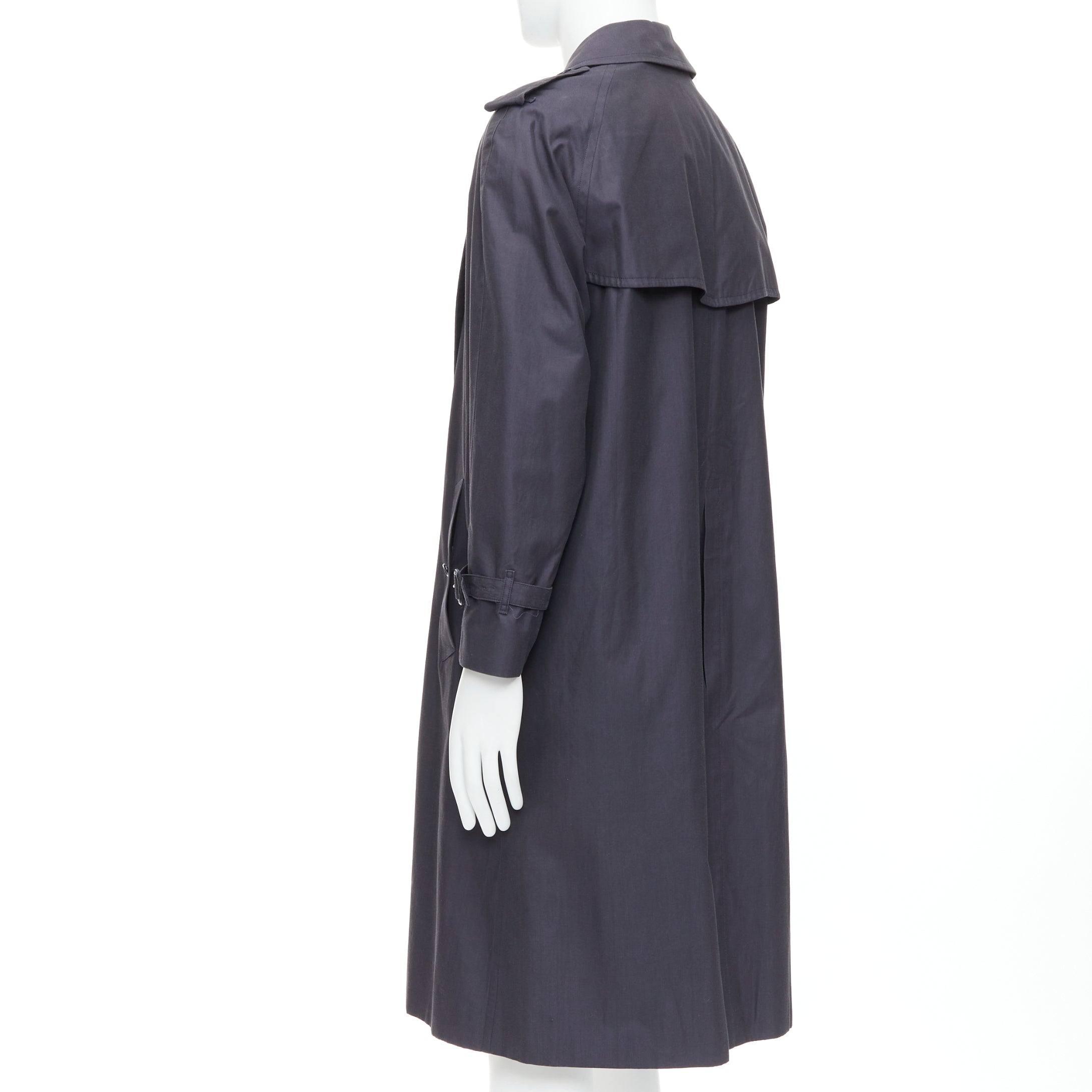 Burberry Grey Cotton Trench Coat - Detail 2