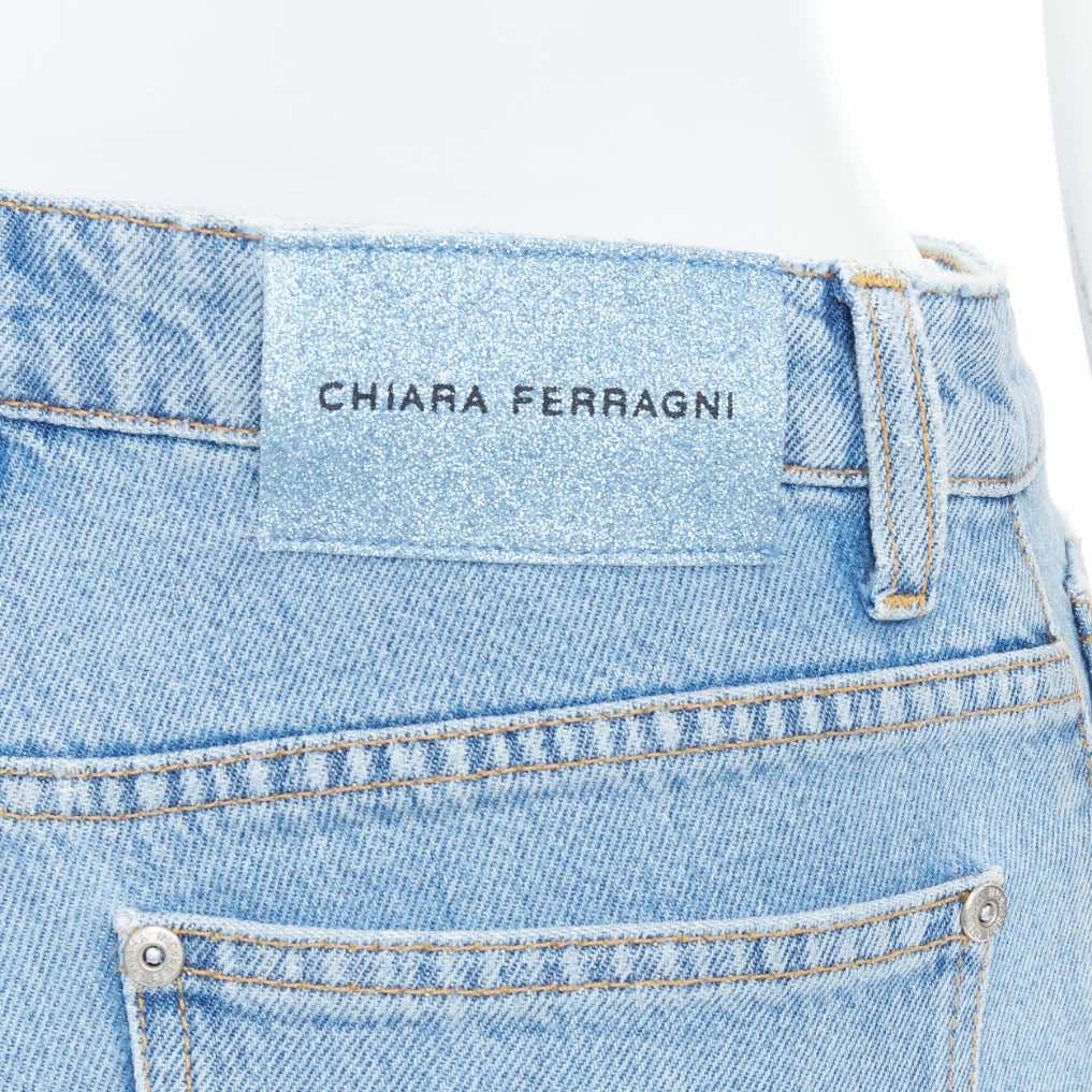 Chiara Ferragni Crystal Fringe Shorts - Back view