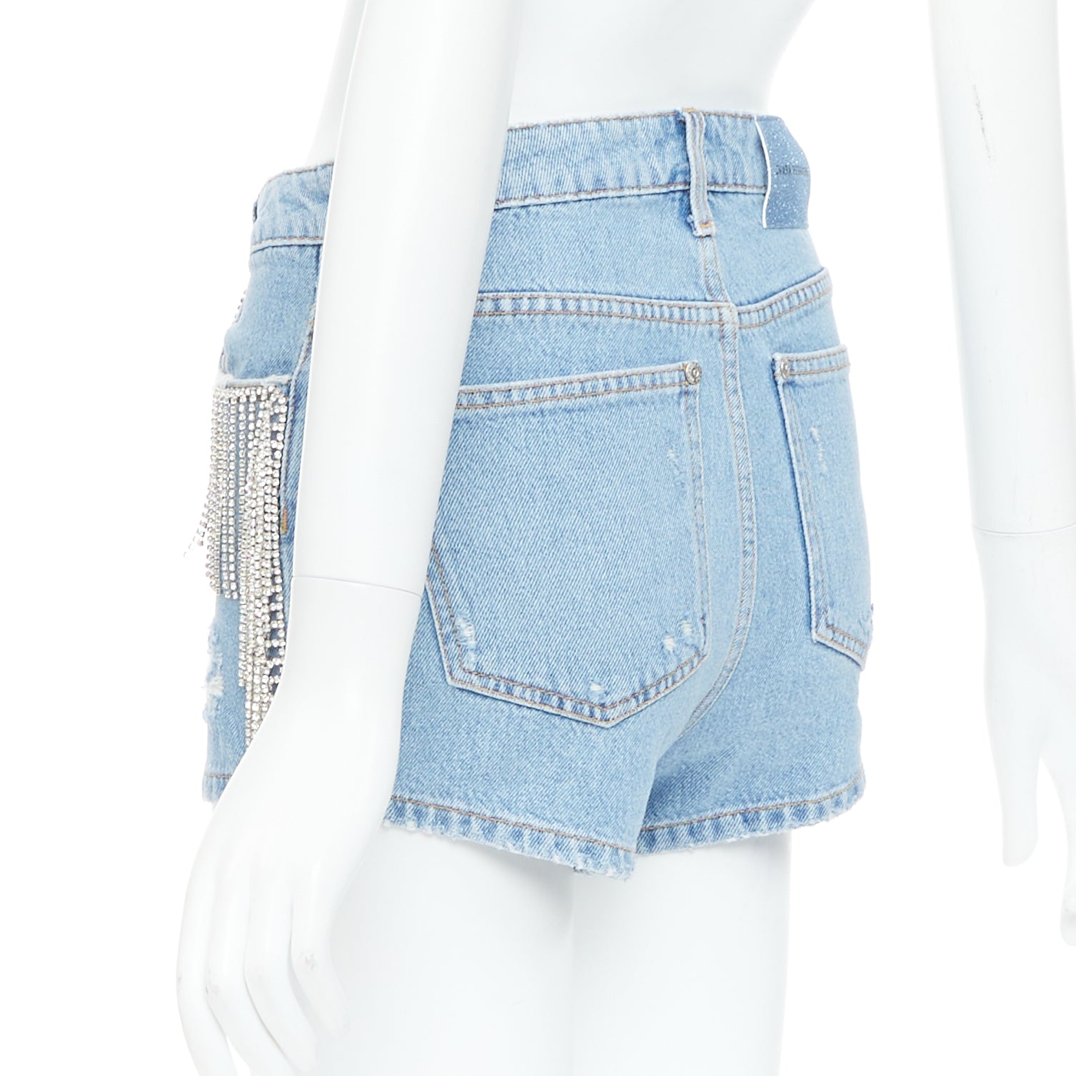 Chiara Ferragni Crystal Fringe Shorts - Detail 1