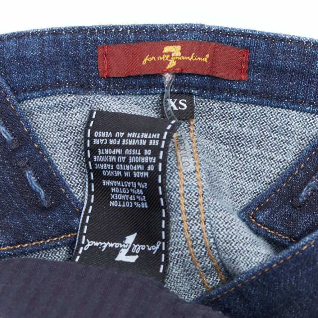 7 For All Mankind Denim Flare Dungaree - Image 10