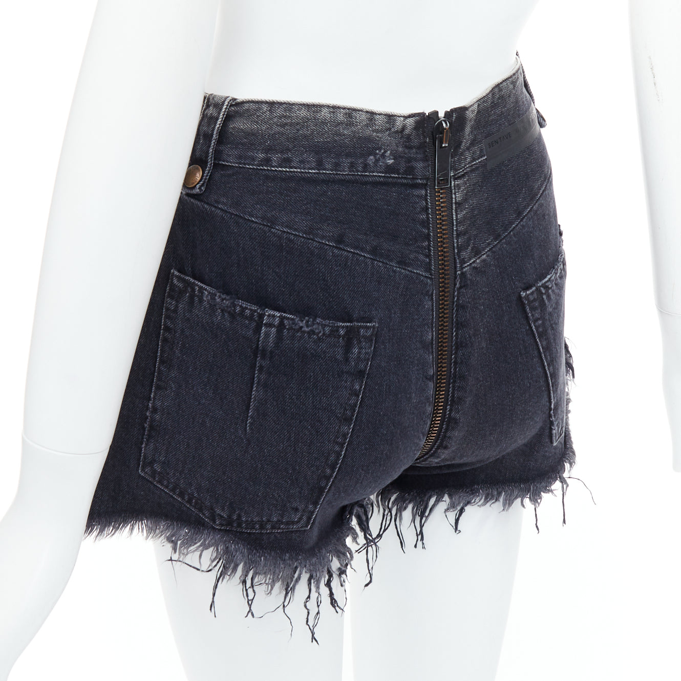 Unravel Project Ziparound Shorts - Back view