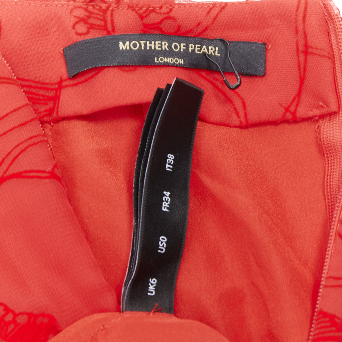 Mother Of Pearl Velvet Button Skirt - Image 10