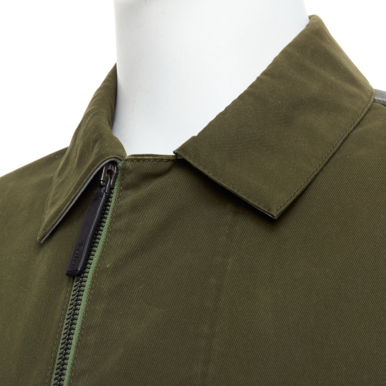 Berluti Green Safari Leather Coat - Detail 2