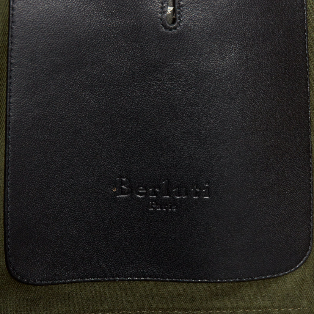 Berluti Green Safari Leather Coat - Image 13