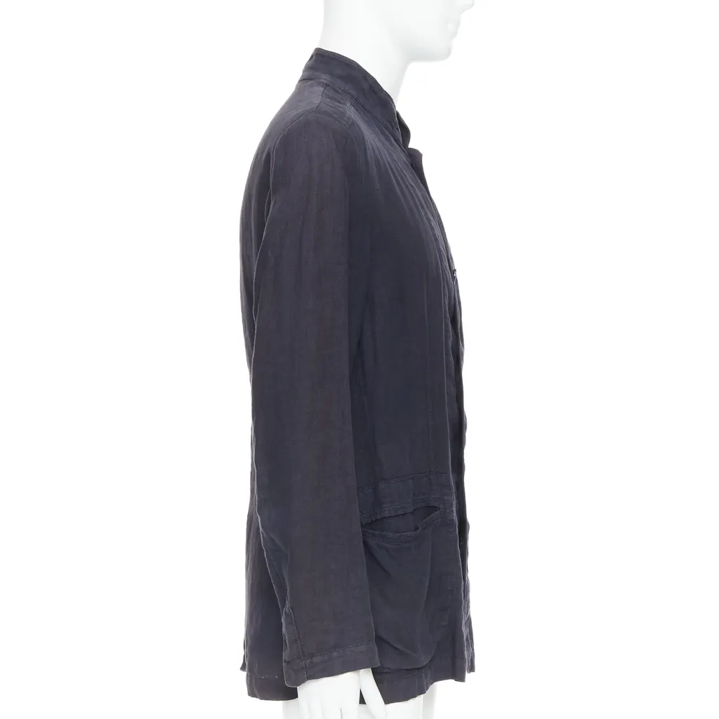 Ermenegildo Zegna Corduroy Overshirt Navy Linen Very good - Box View