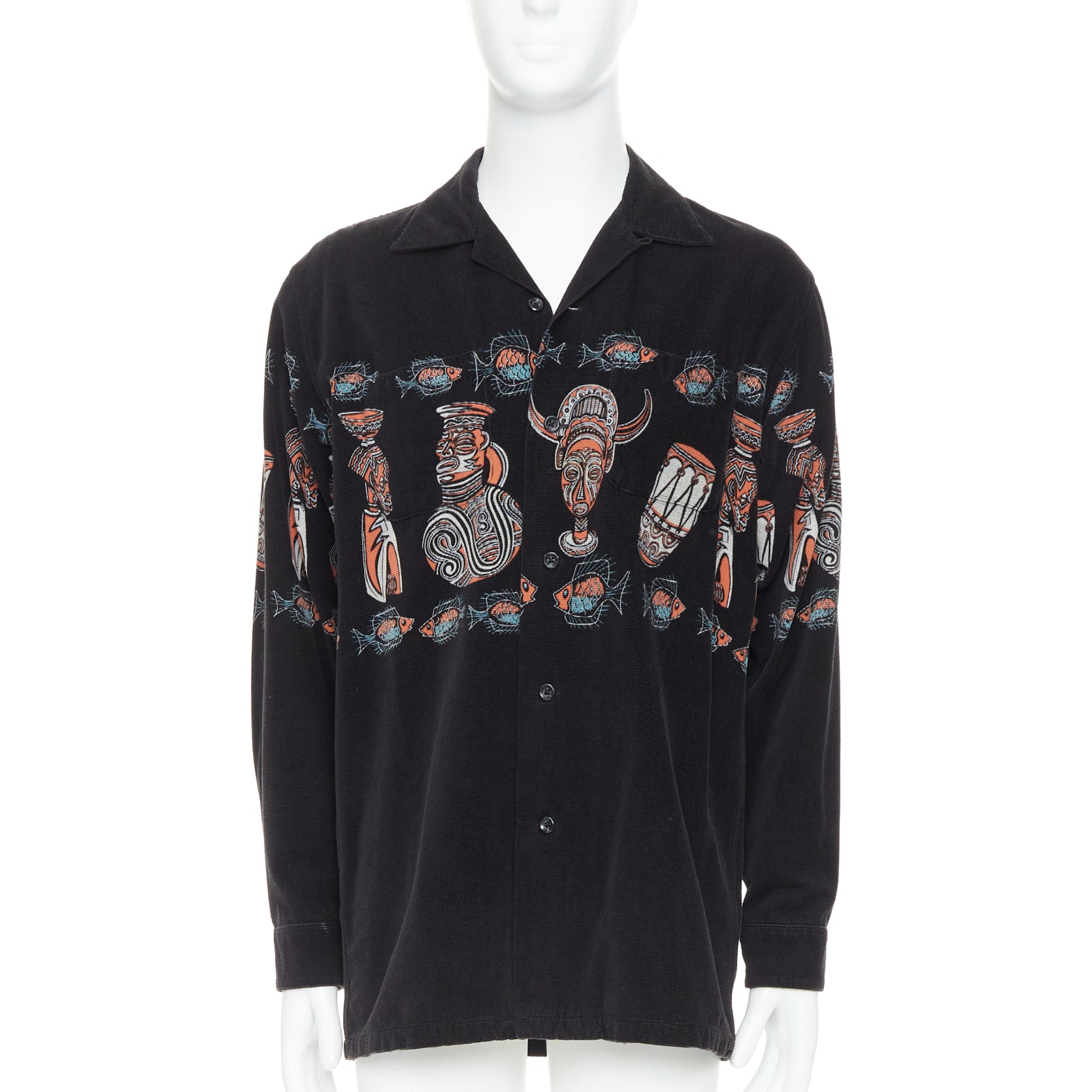Beams Plus Ethnic Print Overshirt