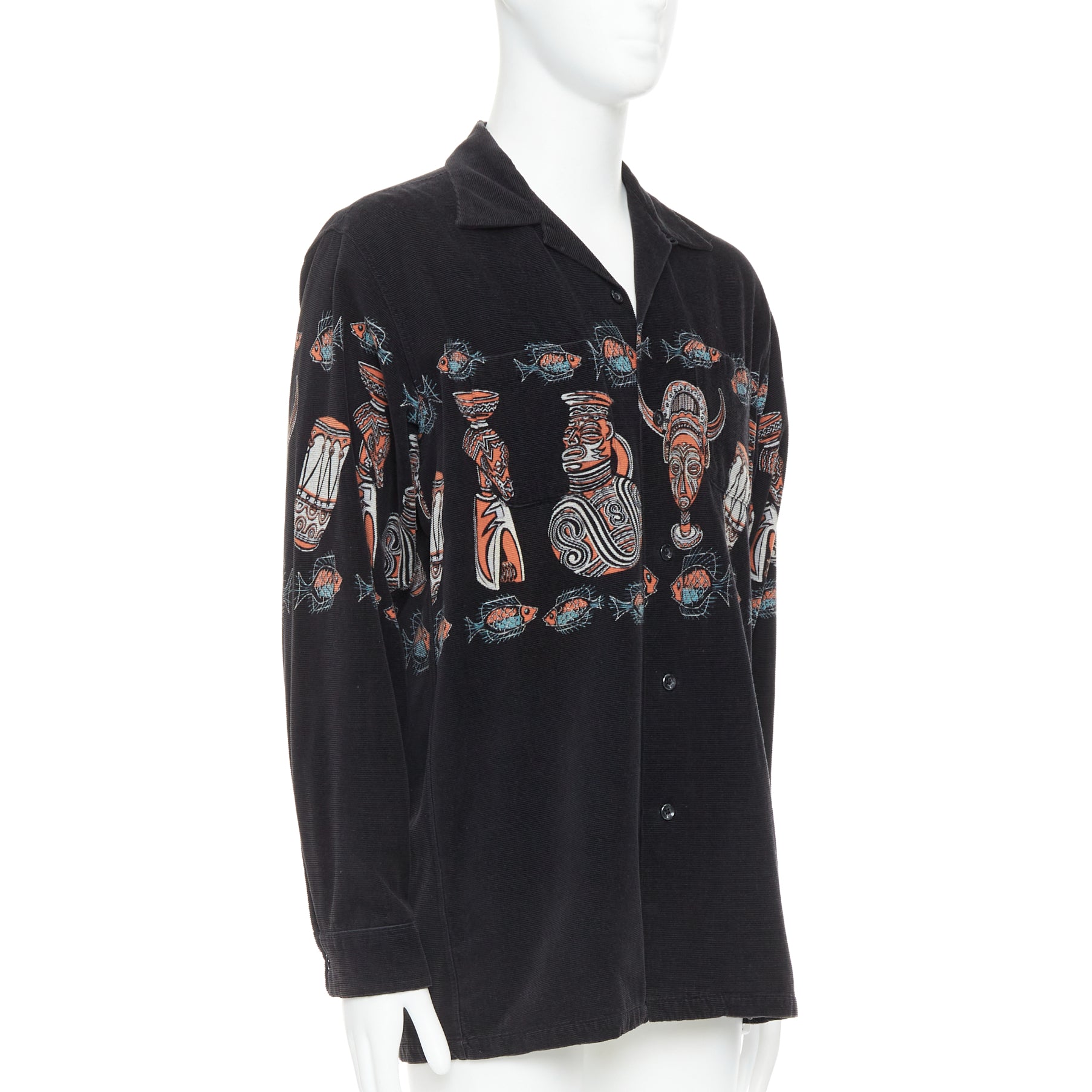 Beams Plus Ethnic Print Overshirt - Image 6