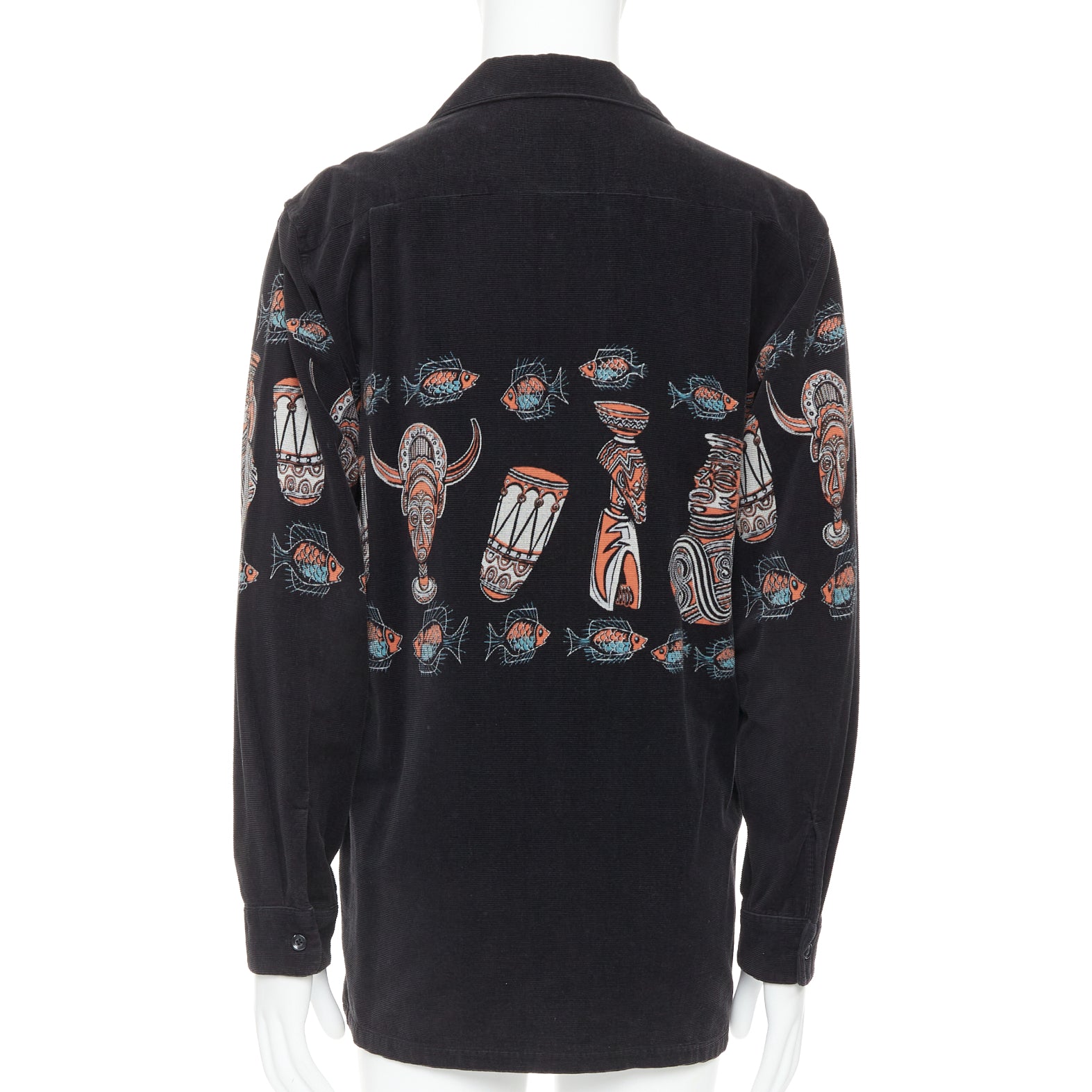 Beams Plus Ethnic Print Overshirt - Side view