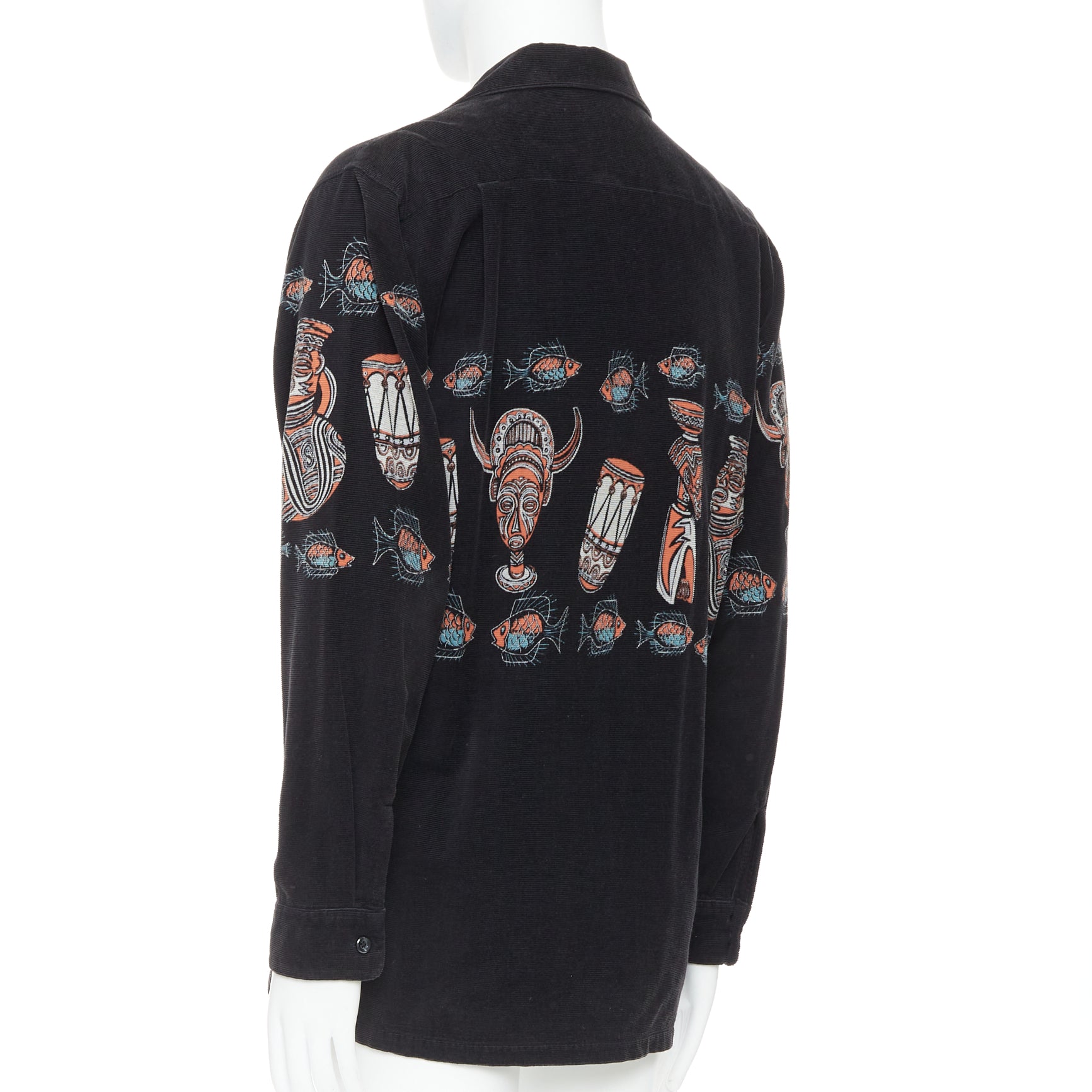 Beams Plus Ethnic Print Overshirt - Detail 1