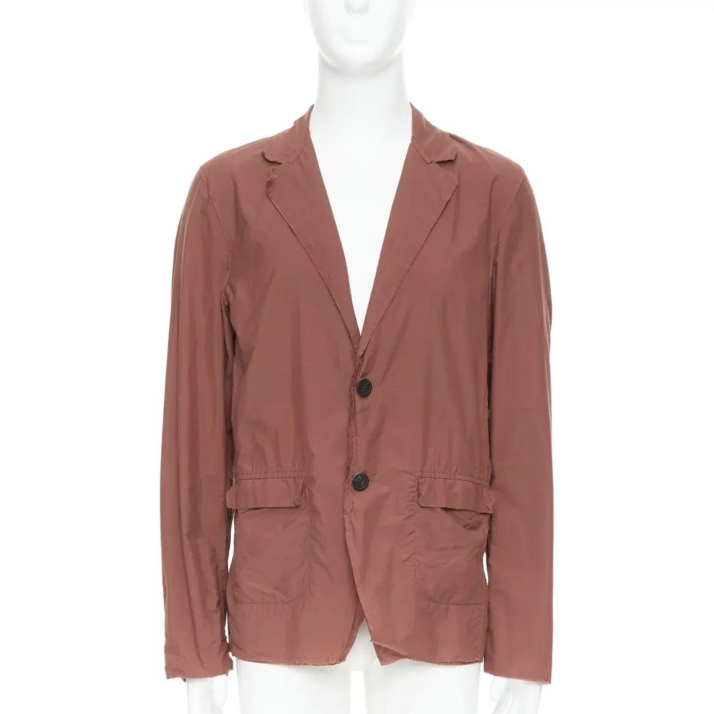 Lanvin Raw Edge Blazer Red Very good - Front View