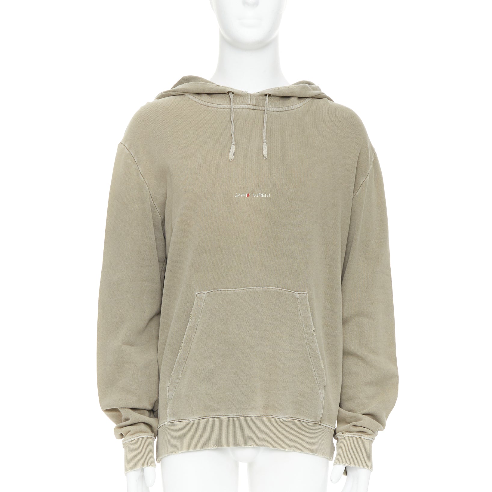 Saint Laurent Washed Logo Hoodie
