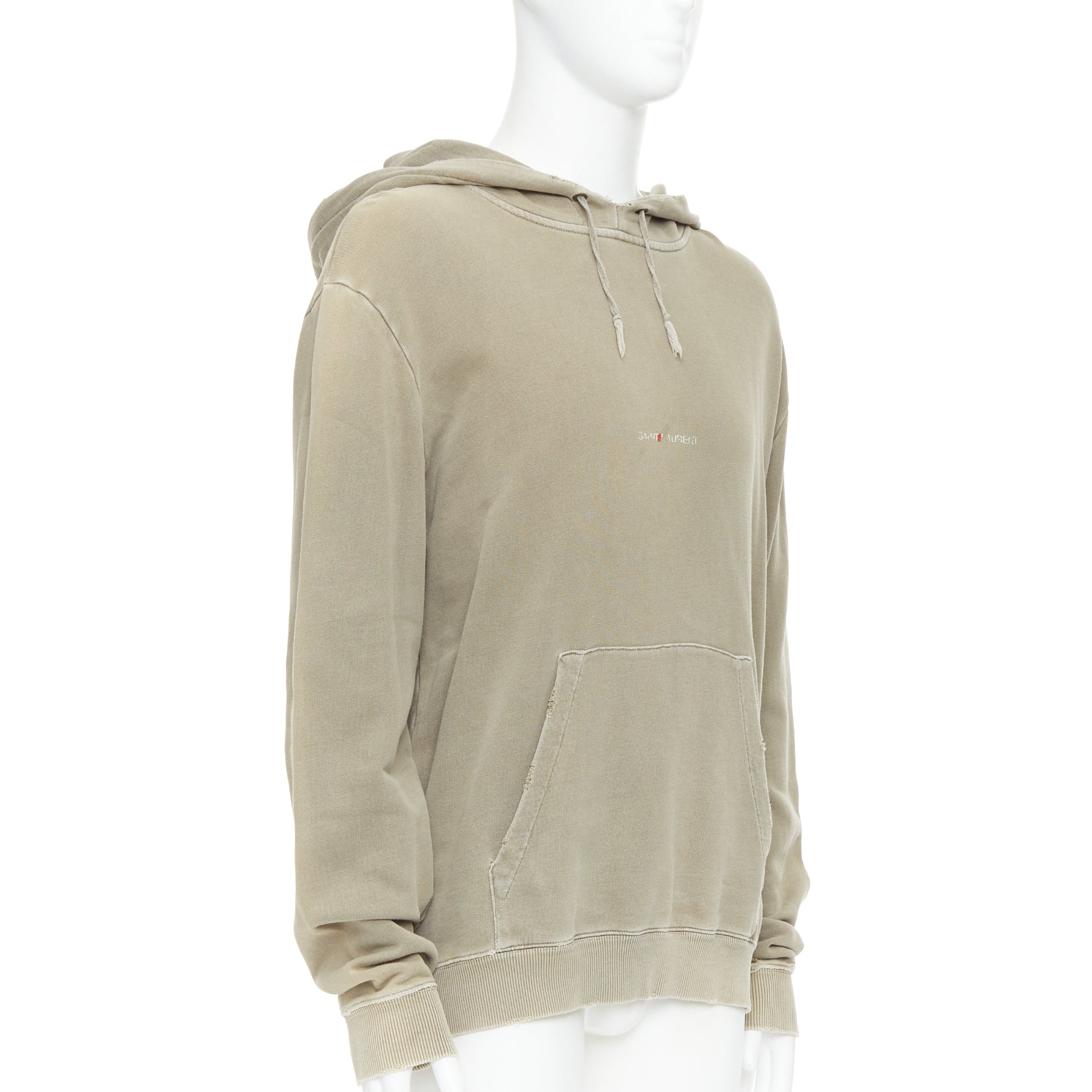 Saint Laurent Washed Logo Hoodie - Image 6