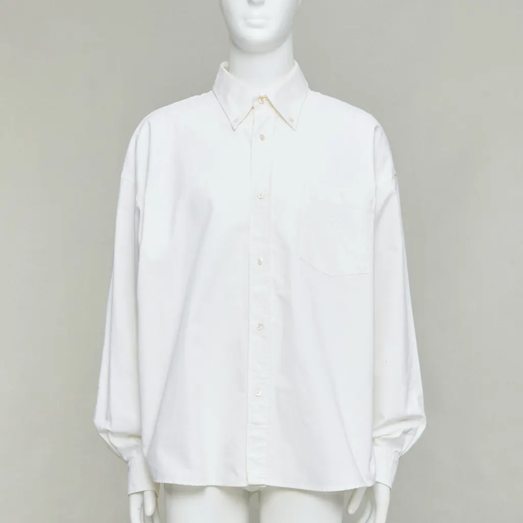 Acne Studios Cocoon Shirt Beige Cotton Very good - Inside View