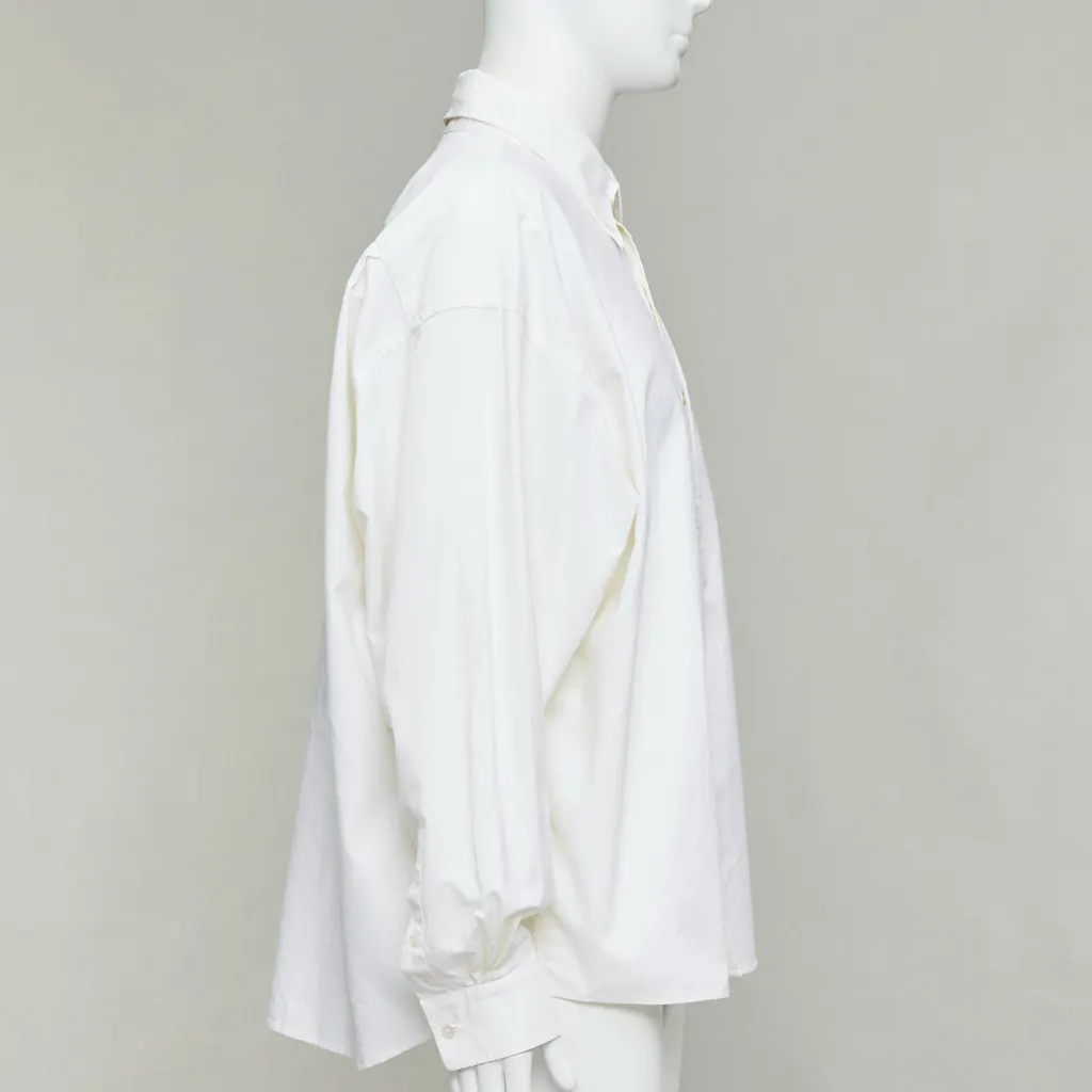 Acne Studios Cocoon Shirt Beige Cotton Very good - Model View