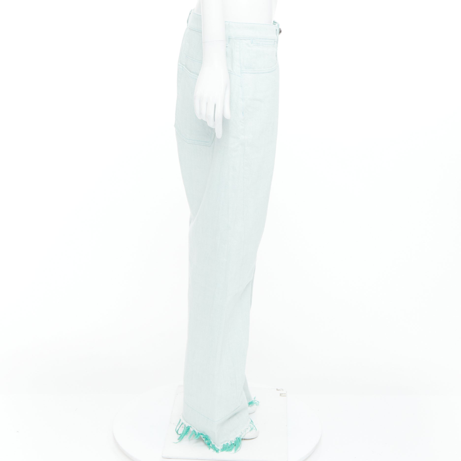 Jil Sander Yellow Belted Pants - 4