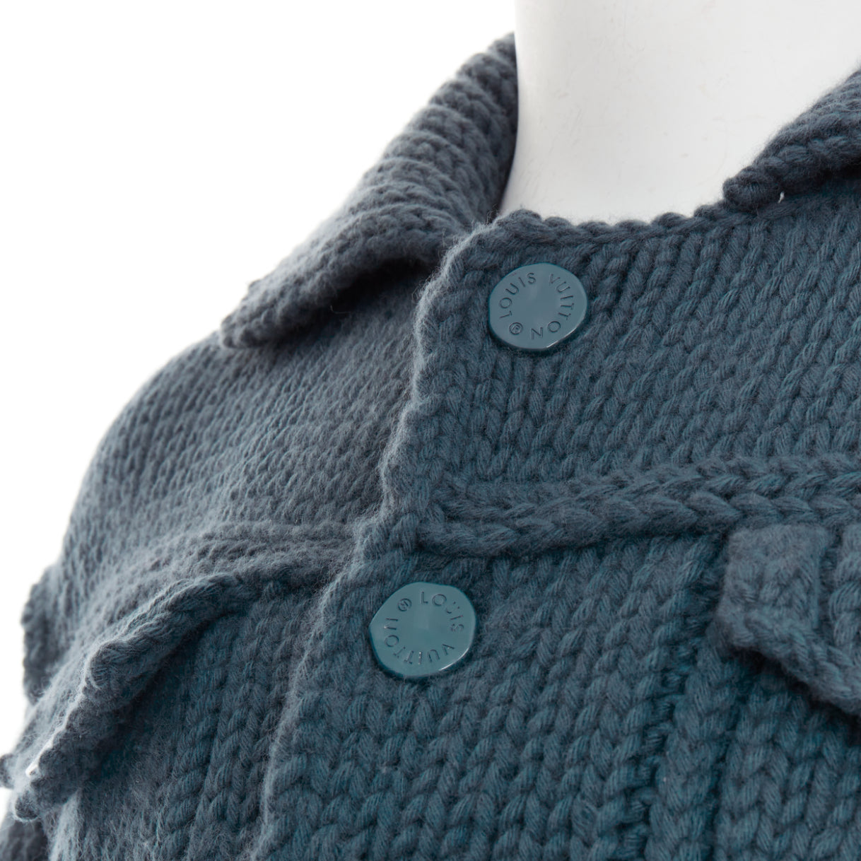 Louis Vuitton Chunky Knit Jacket - Back view