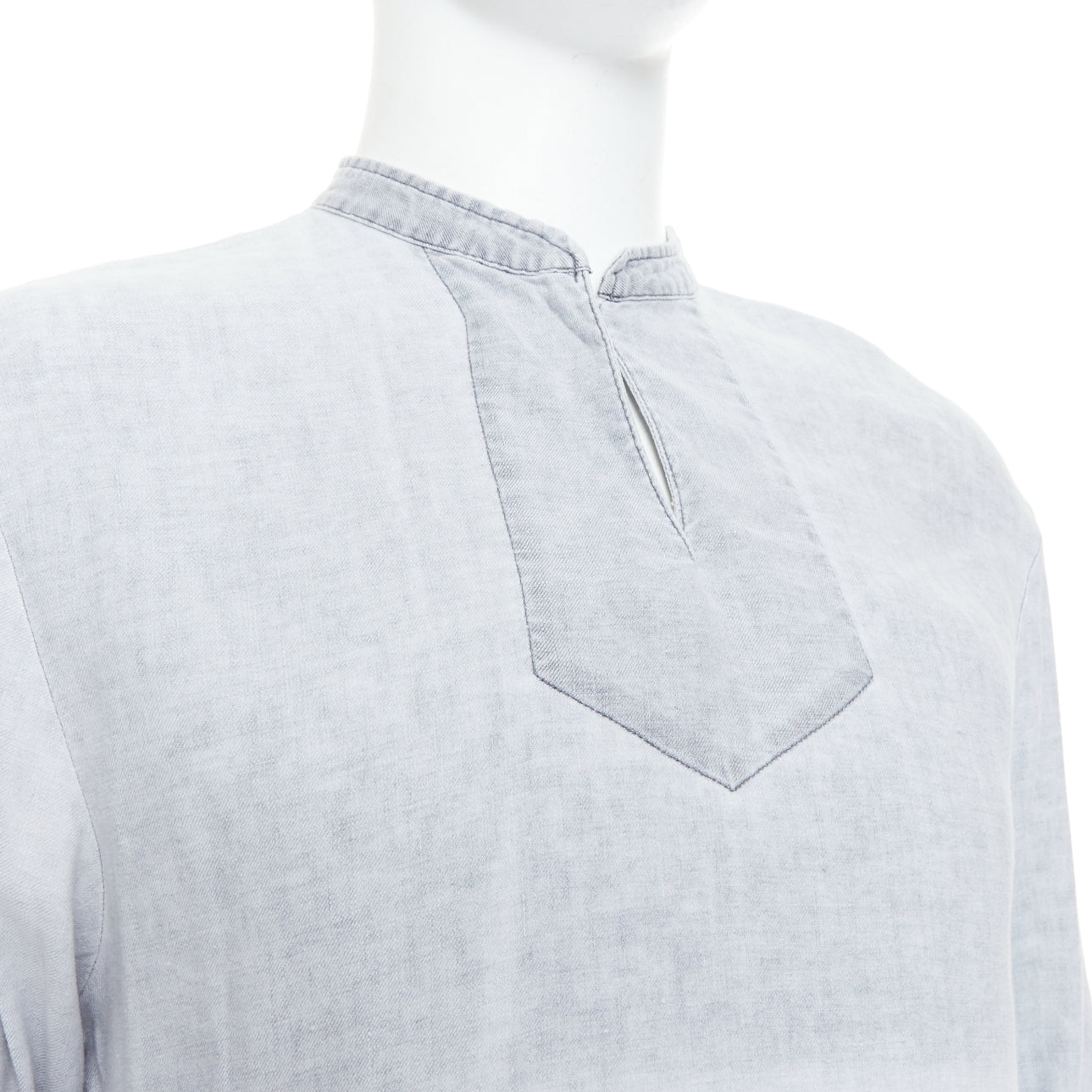 Apc Linen Distressed Shirt - Back view