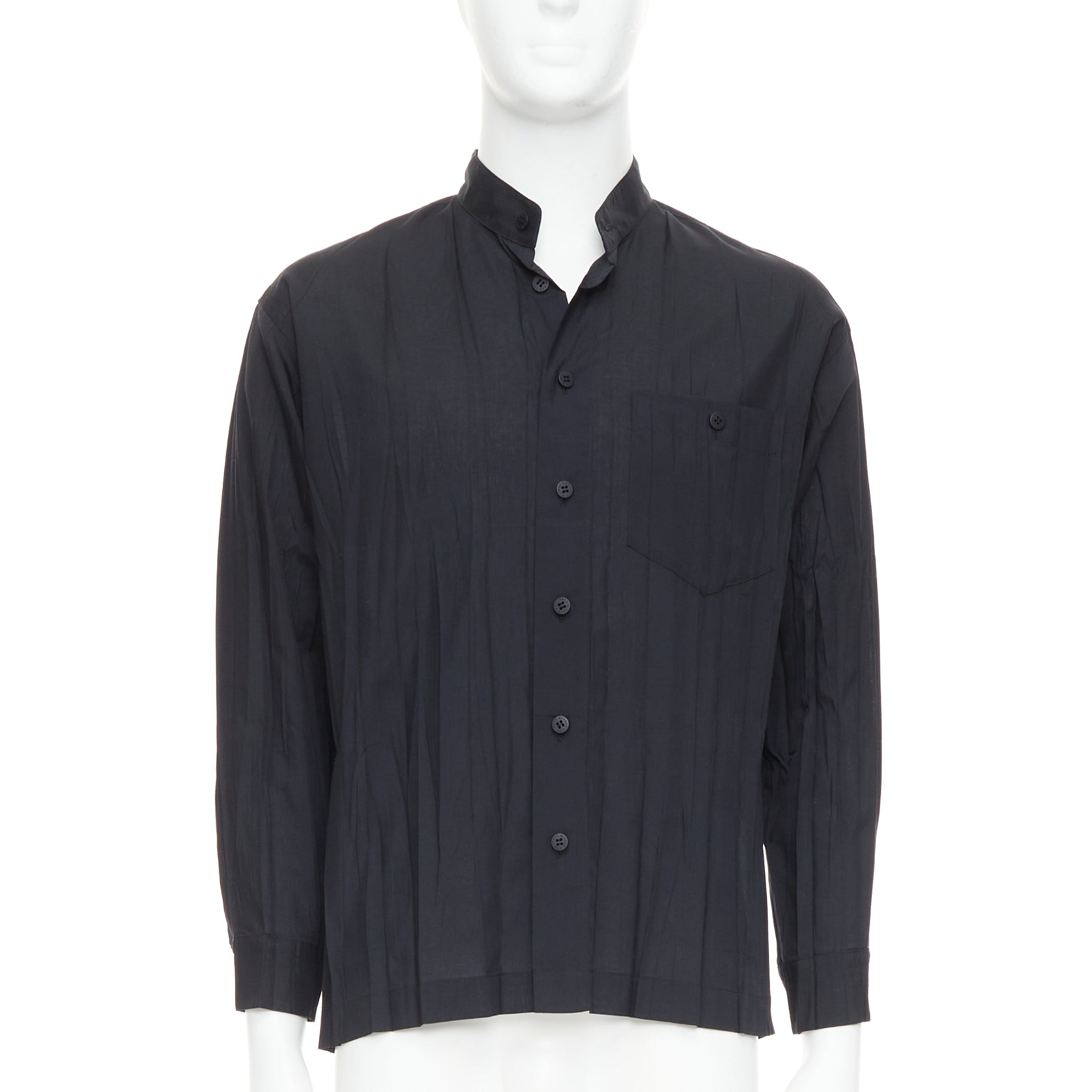 Issey Miyake Pleated Button Shirt
