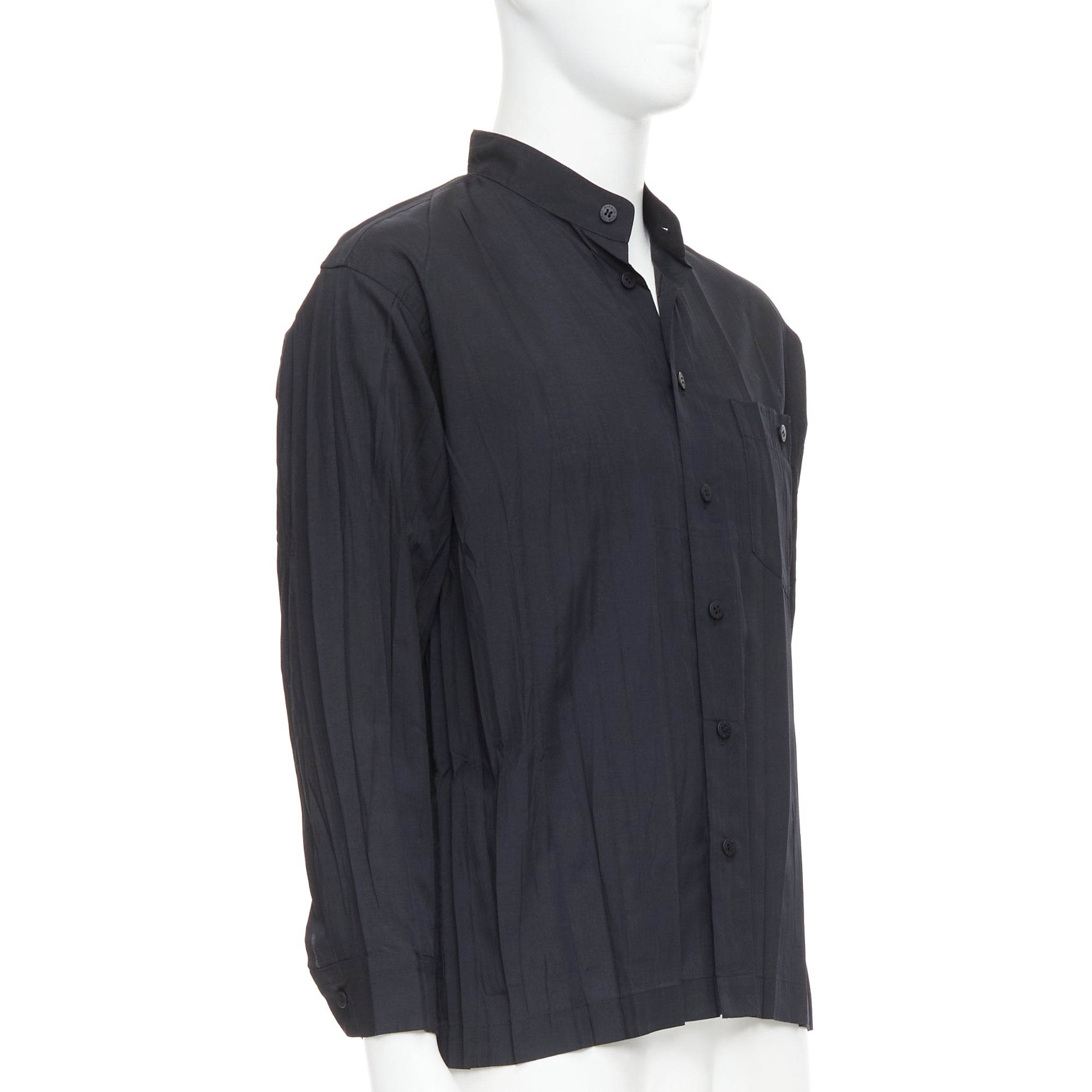 Issey Miyake Pleated Button Shirt - Image 6