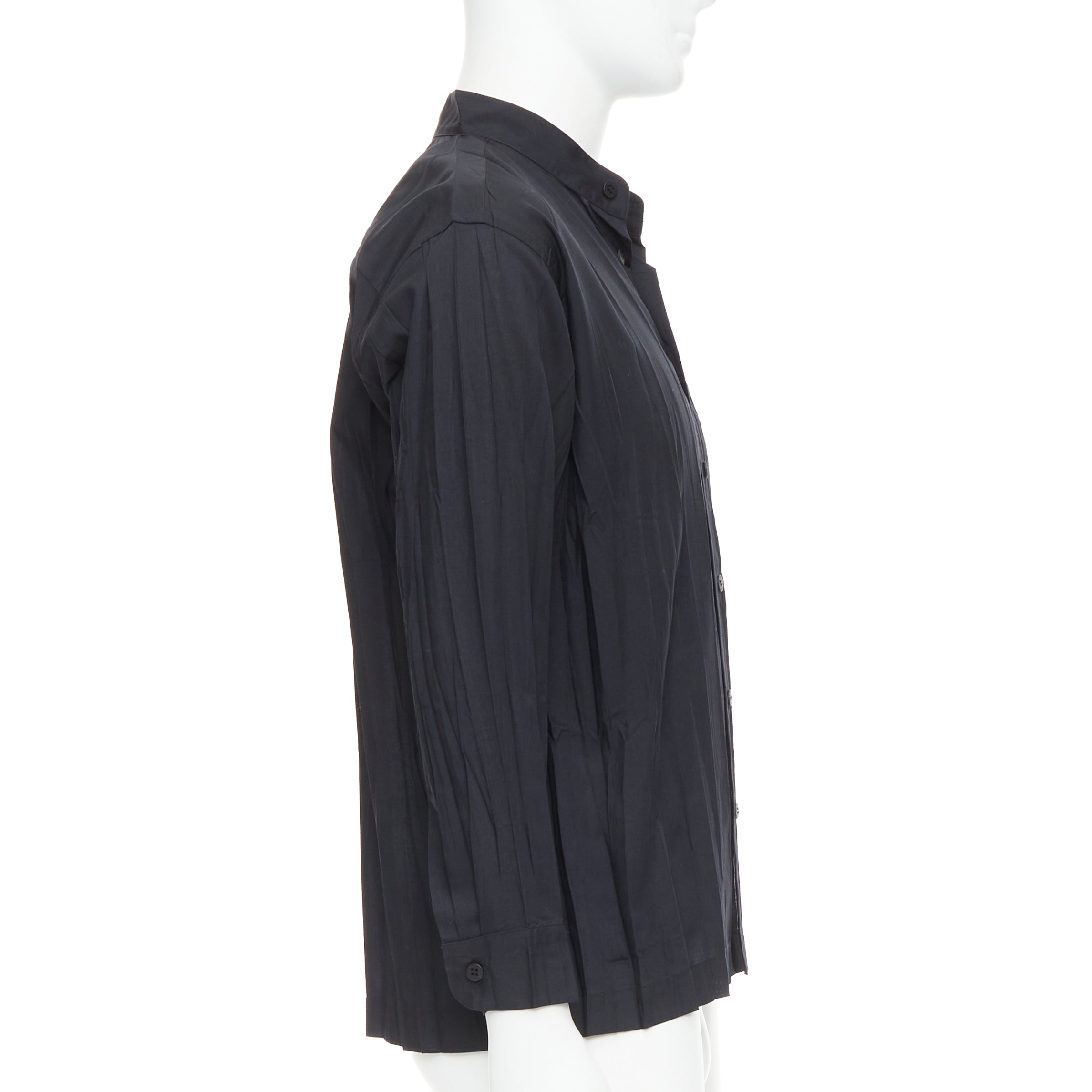 Issey Miyake Pleated Button Shirt - 4