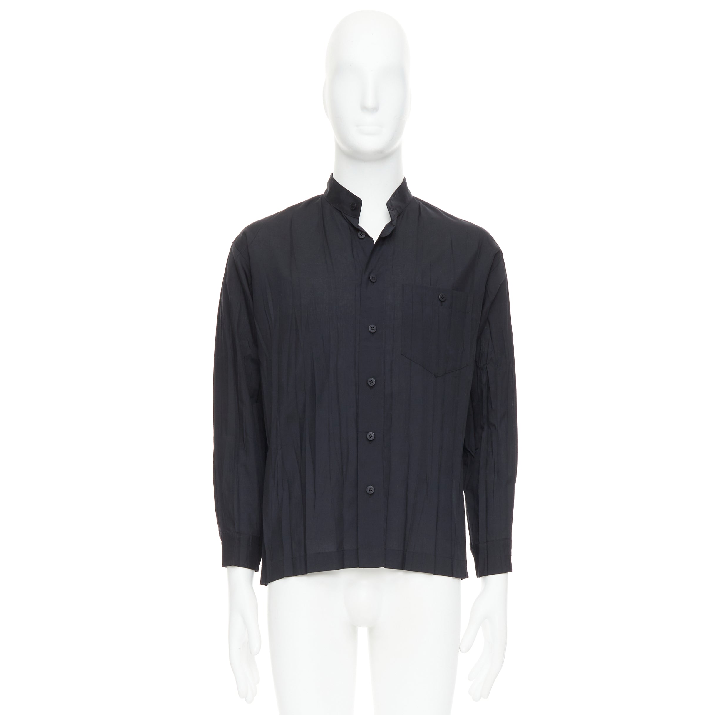 Issey Miyake Pleated Button Shirt - Image 11