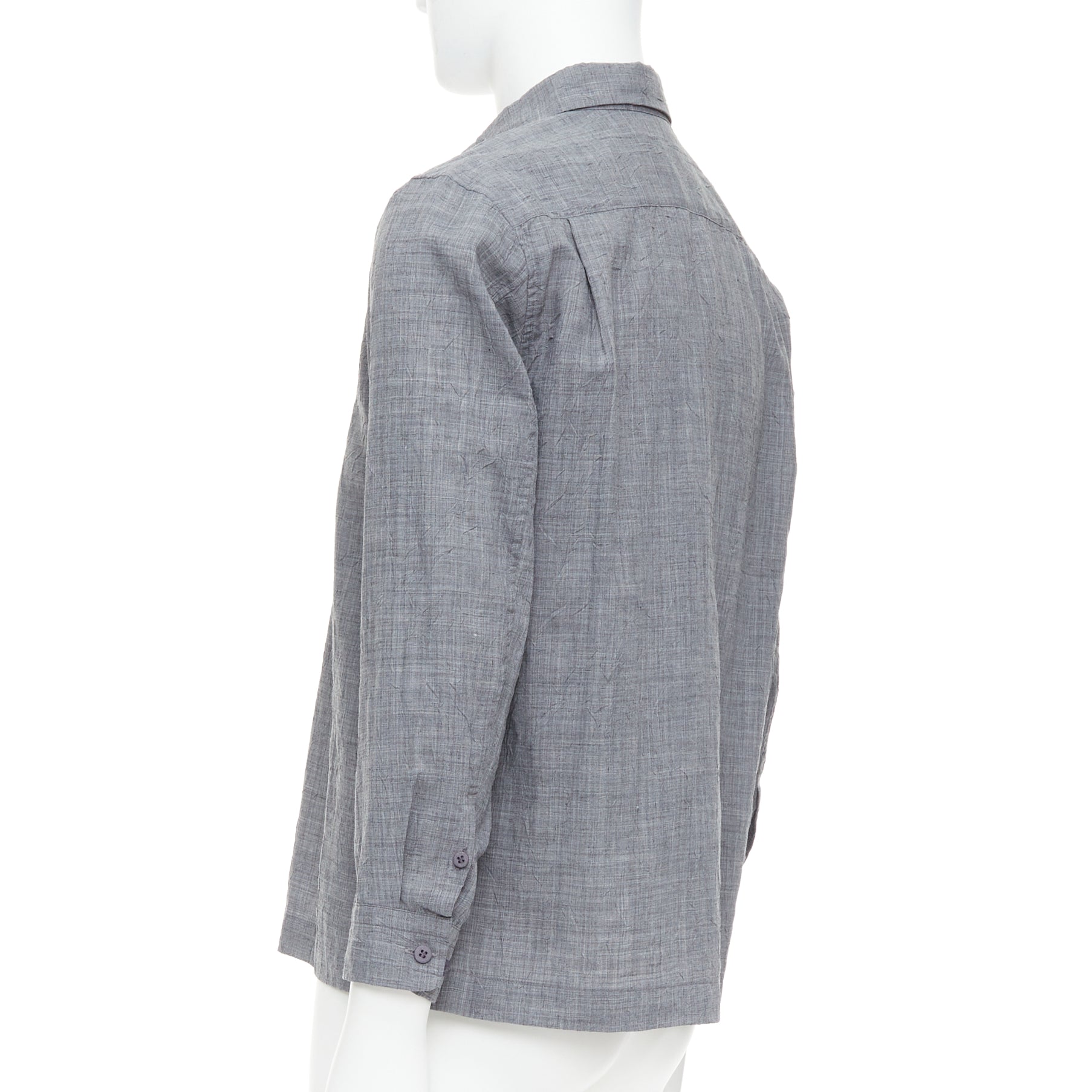 Issey Miyake Crinkled Shirt Top - Detail 1