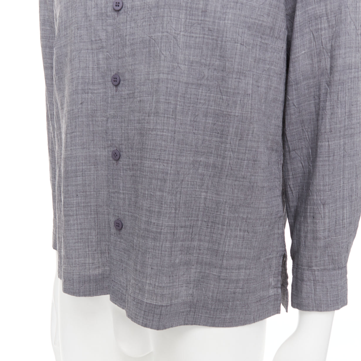 Issey Miyake Crinkled Shirt Top - Detail 2