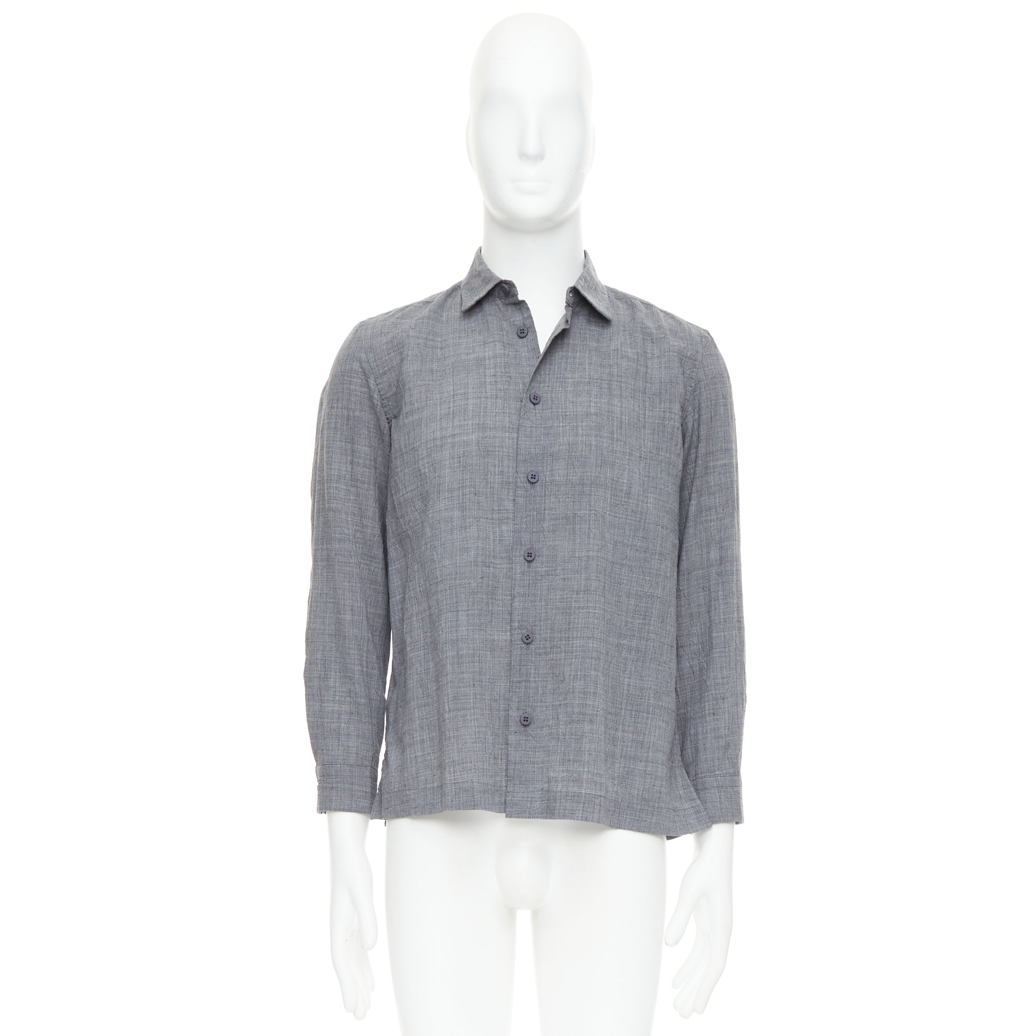 Issey Miyake Crinkled Shirt Top - Image 11