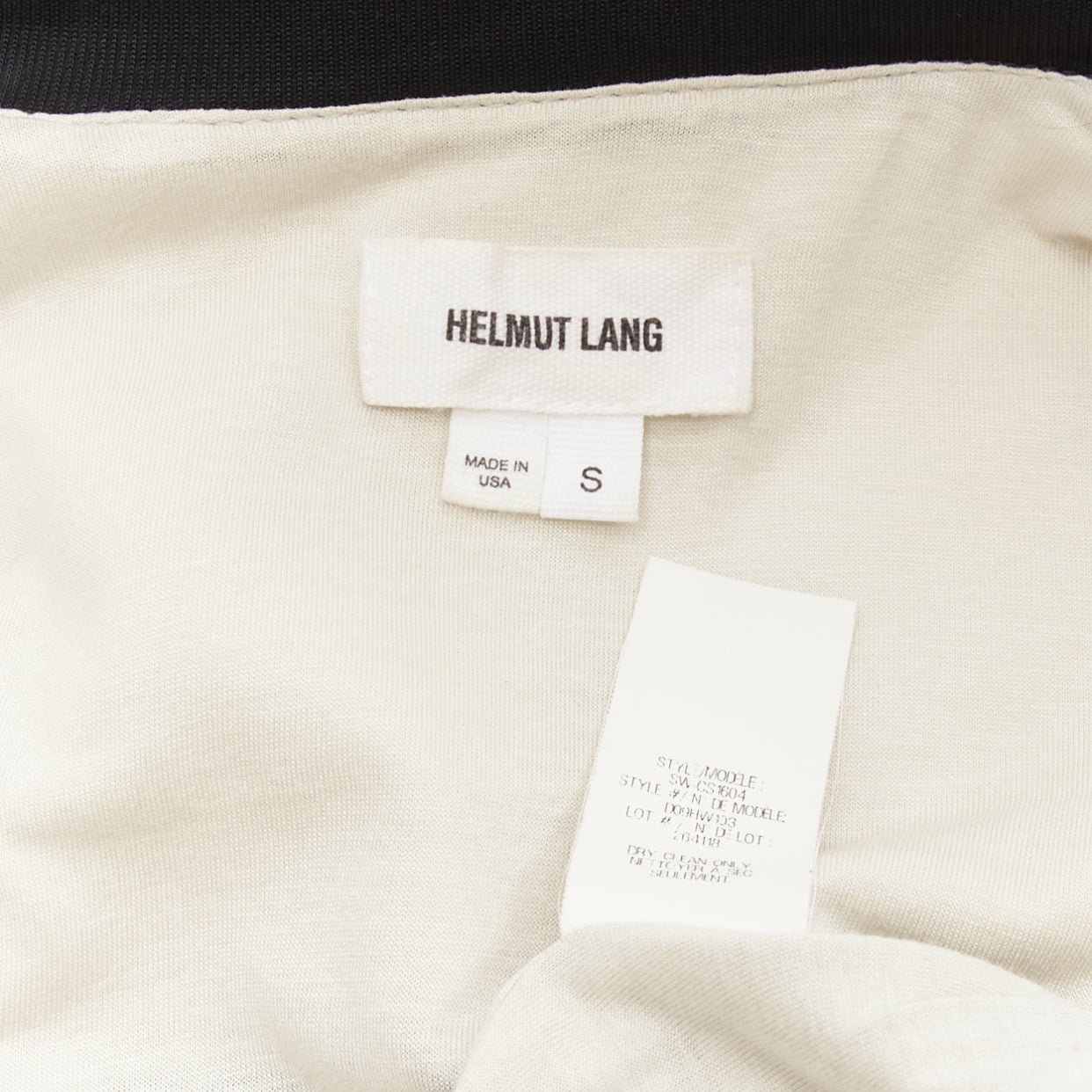 Helmut Lang Beige Color Blocked Bomber - Image 11
