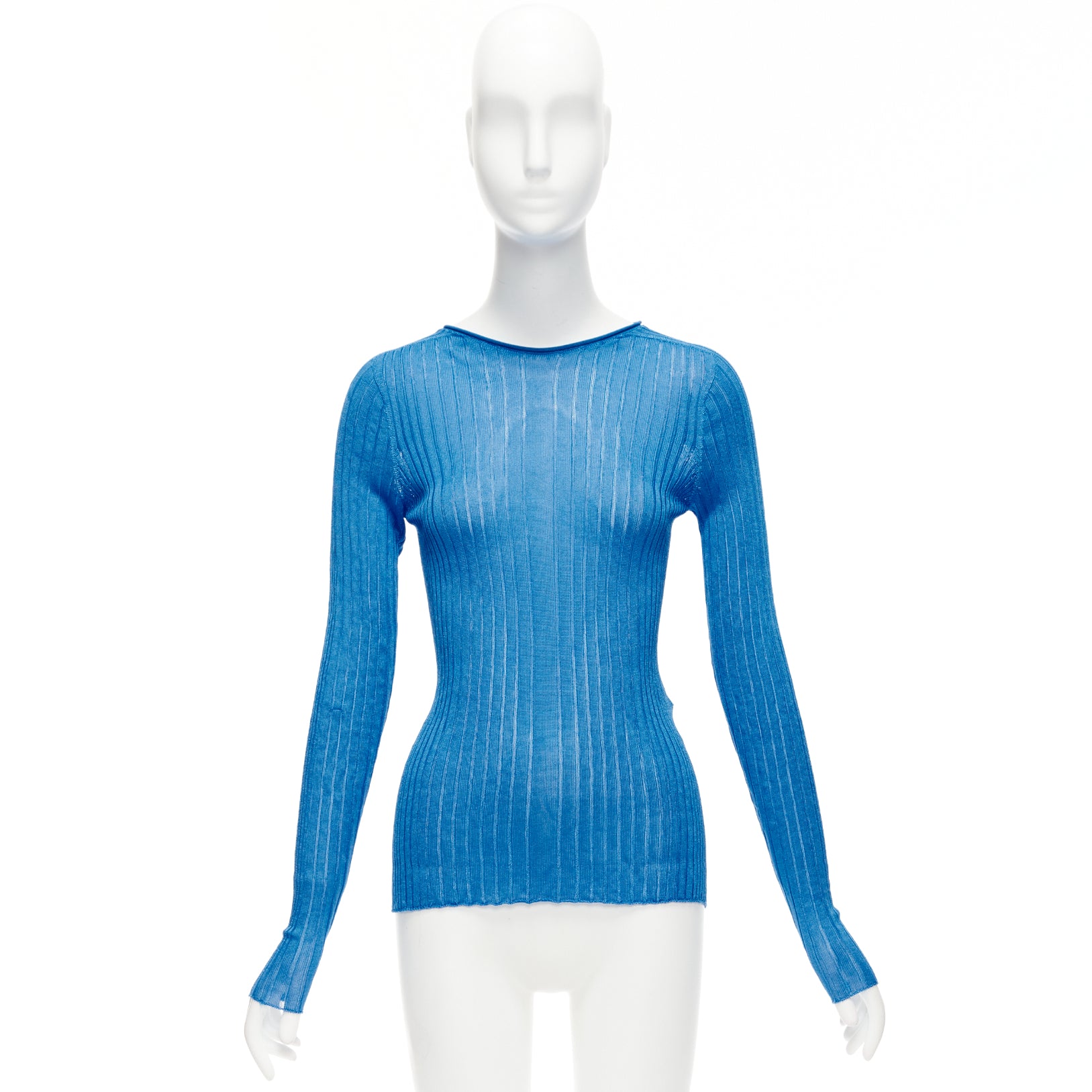 Celine Sheer Ribbed Sweater - Image 11