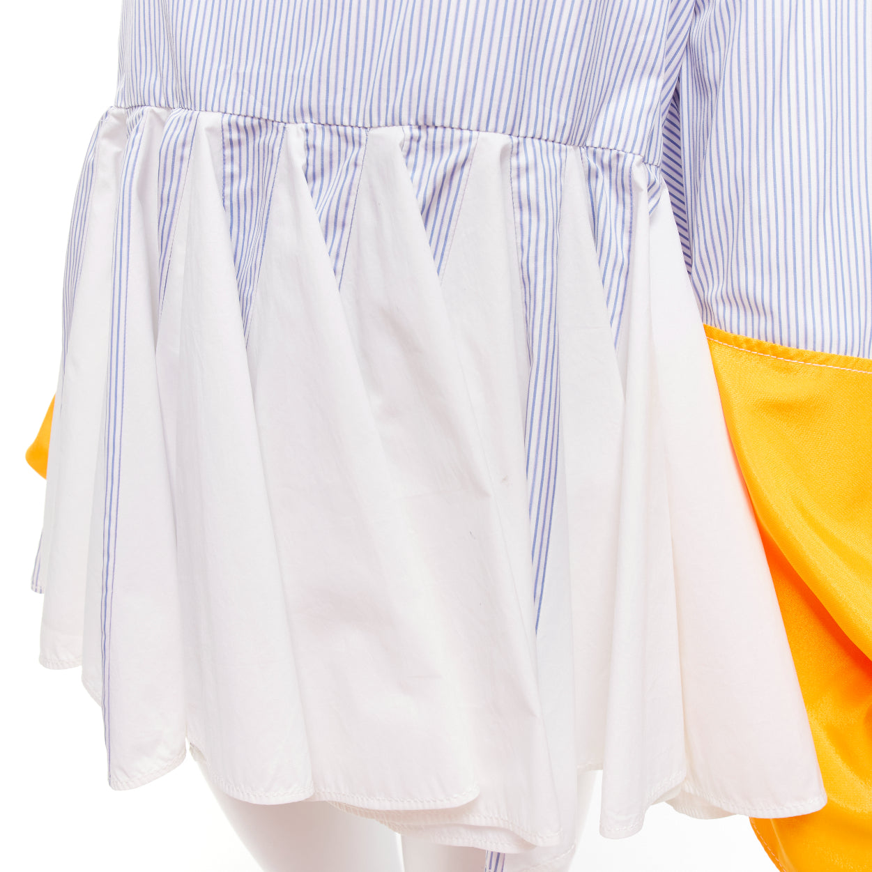 Marine Serre Pinstriped Peplum Top - Image 10