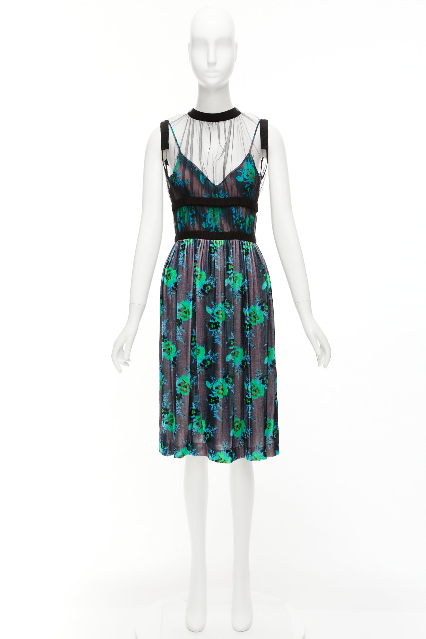Christopher Kane Floral Overlay Dress - Image 11