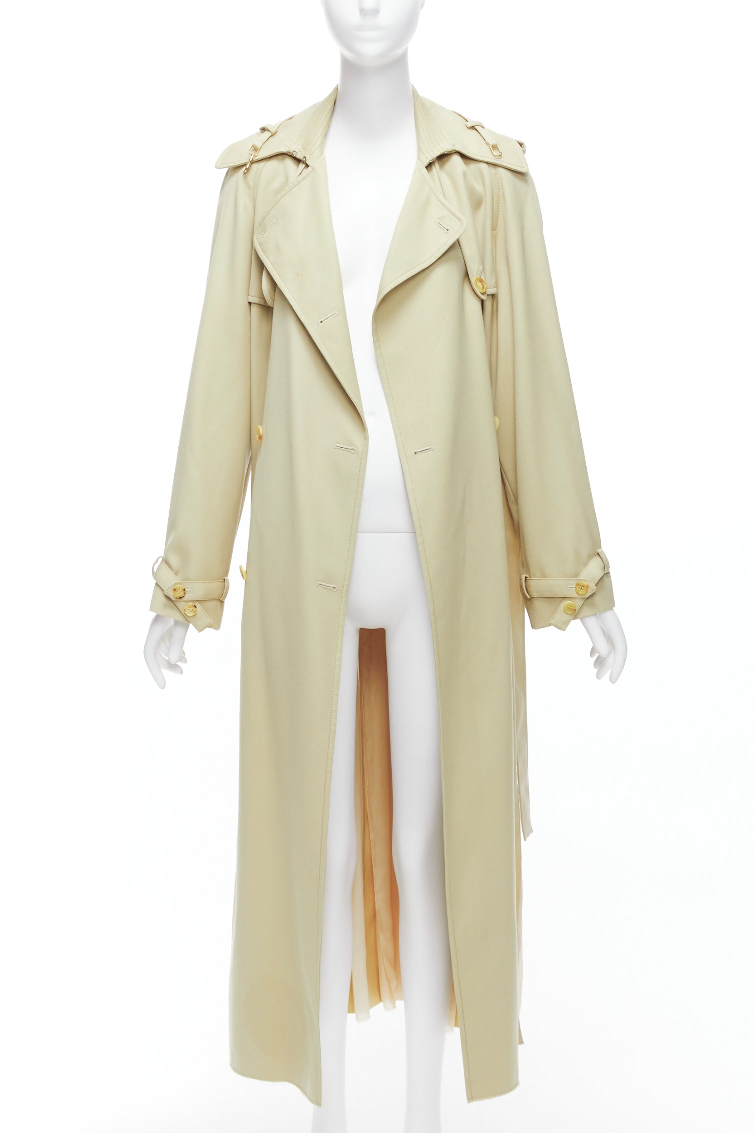 Gabriela Hearst Wool Silk Pleats Trench - Image 6