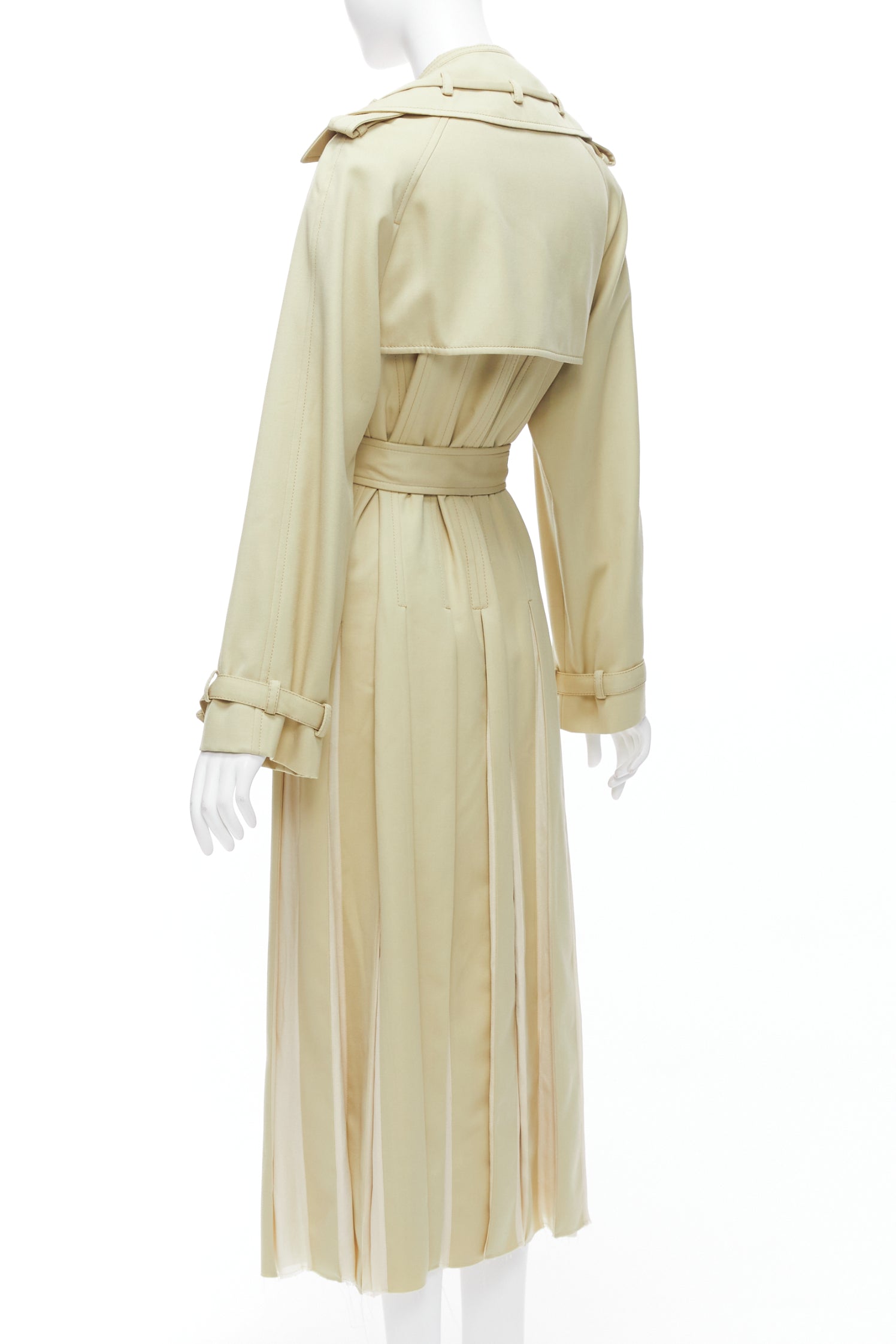 Gabriela Hearst Wool Silk Pleats Trench - Detail 2