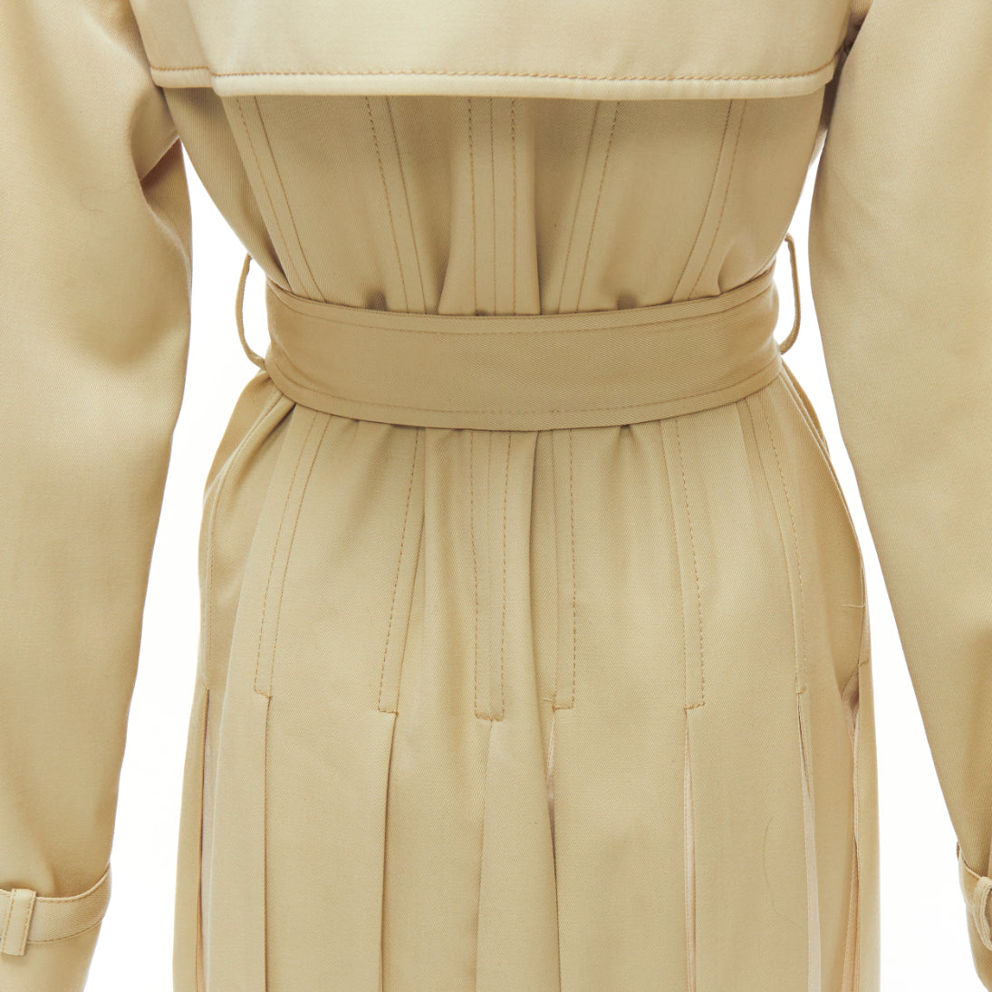 Gabriela Hearst Wool Silk Pleats Trench - Image 10