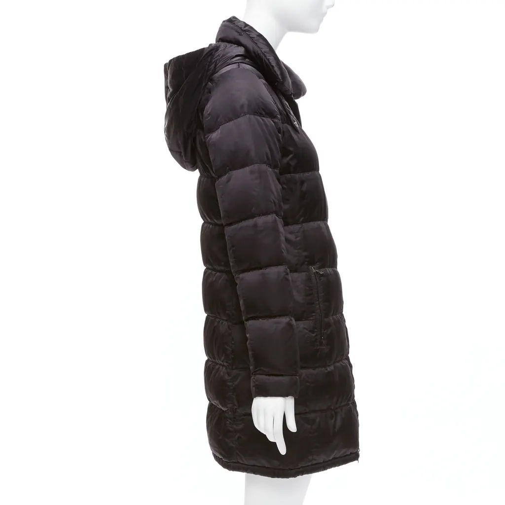 Prada Black Quilted Puffer Coat Black Fair - Box View