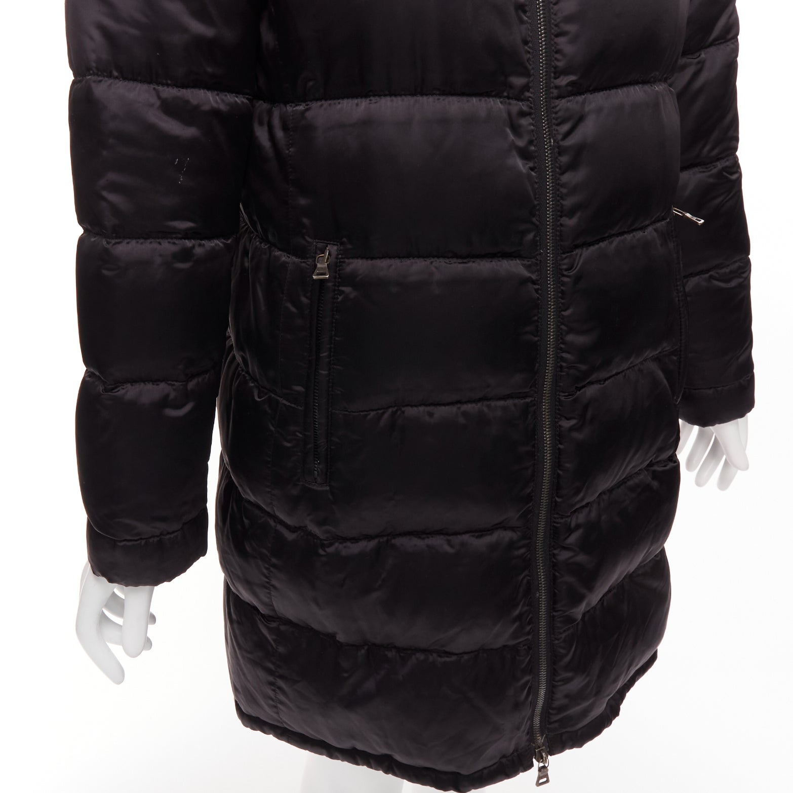 Prada Black Quilted Puffer Coat - Image 10