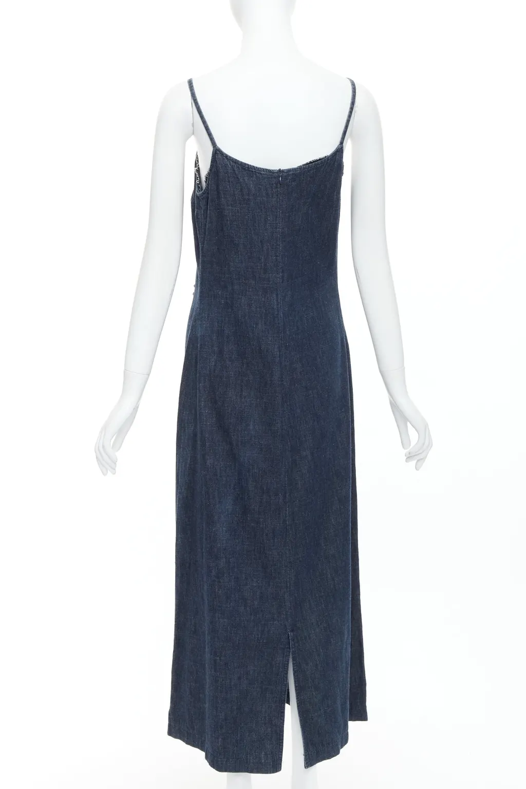 Fendi Denim Floral Dress Blue Cotton Never worn - Box View