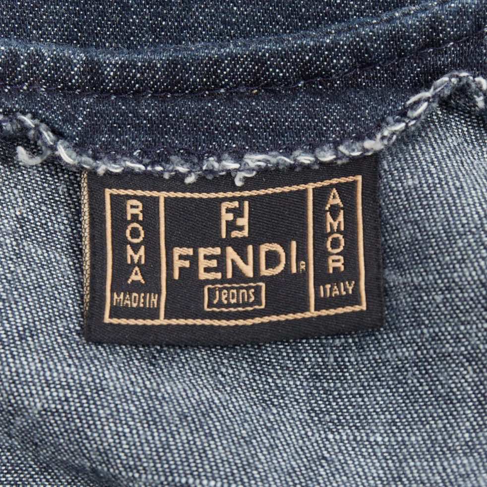 Fendi Denim Floral Dress - Image 10