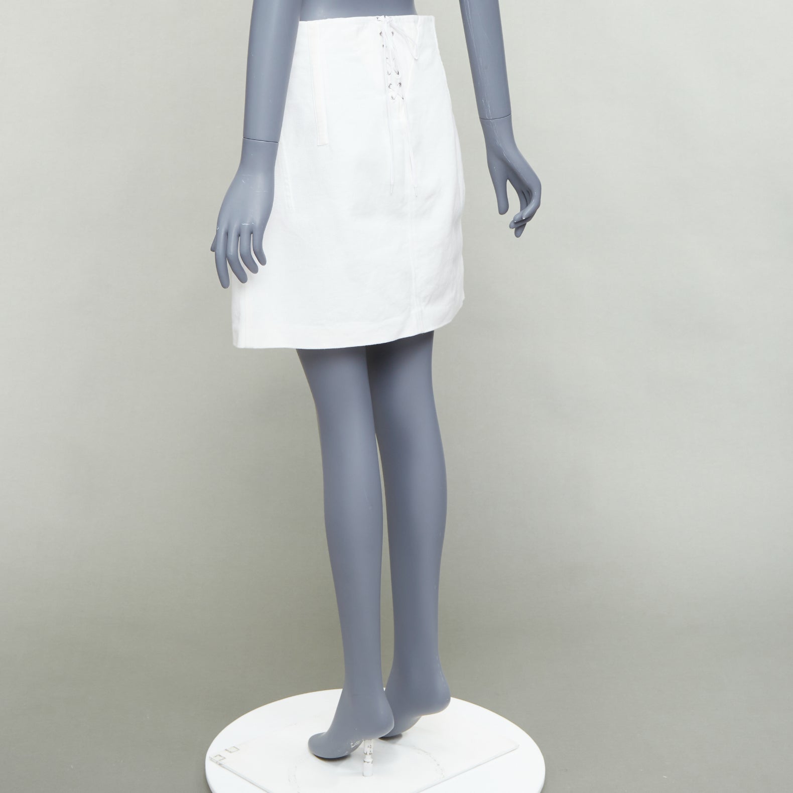 Prada Lace Denim Skirt - Detail 1