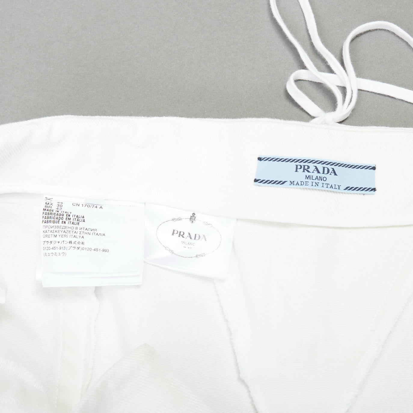 Prada Lace Denim Skirt - Image 10