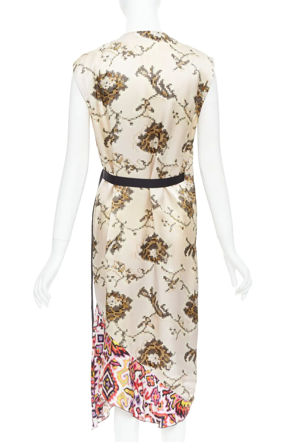 Dries Van Noten Pixel Satin Dress MultiColor Viscose Fair - Box View