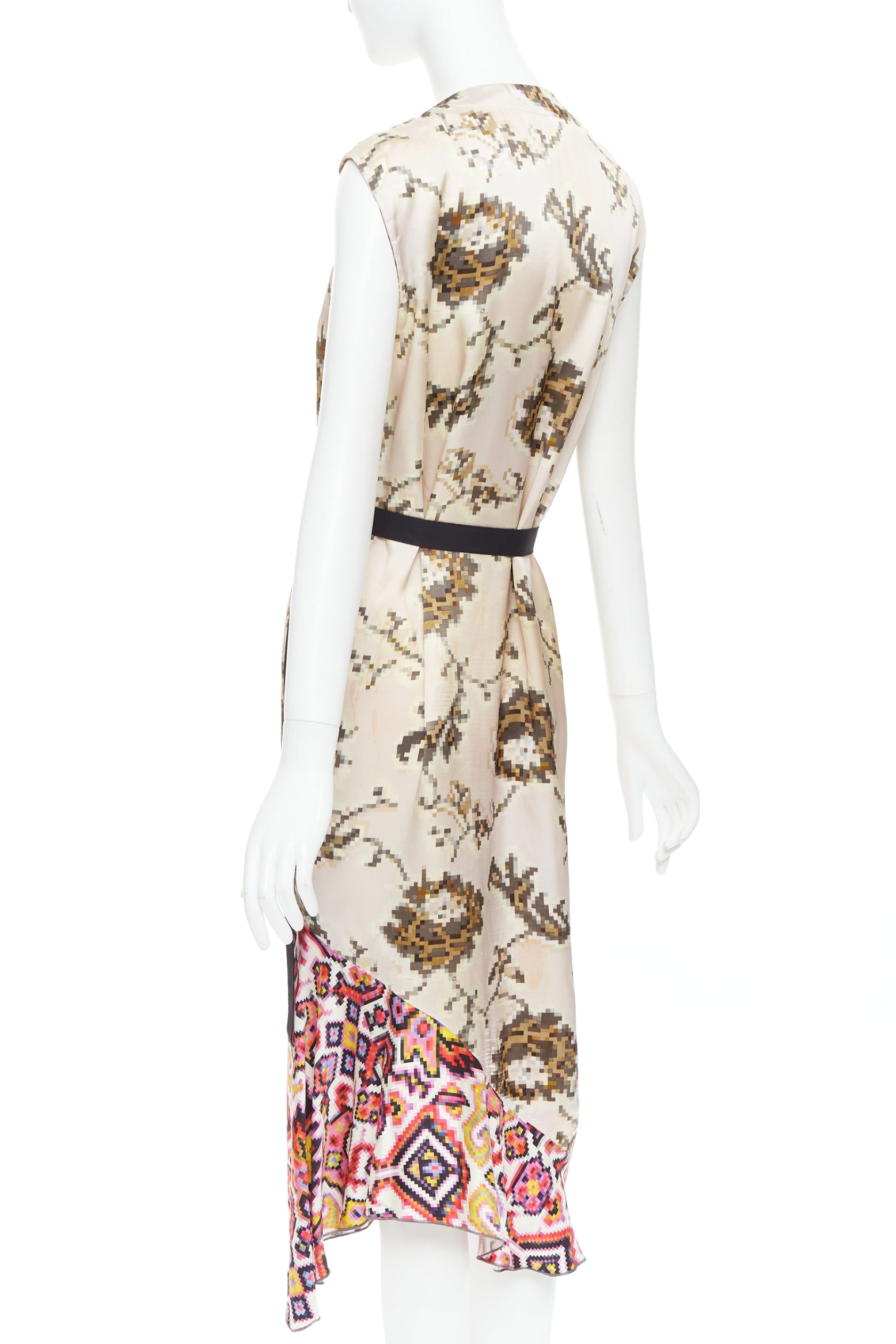 Dries Van Noten Pixel Satin Dress - Detail 1