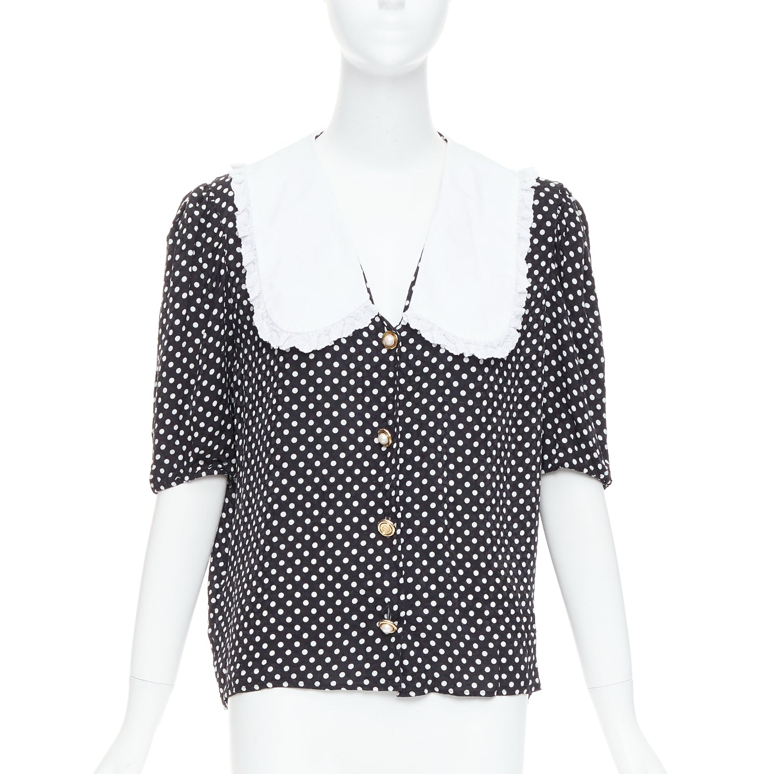 Miu Miu Polka Dot Blouse