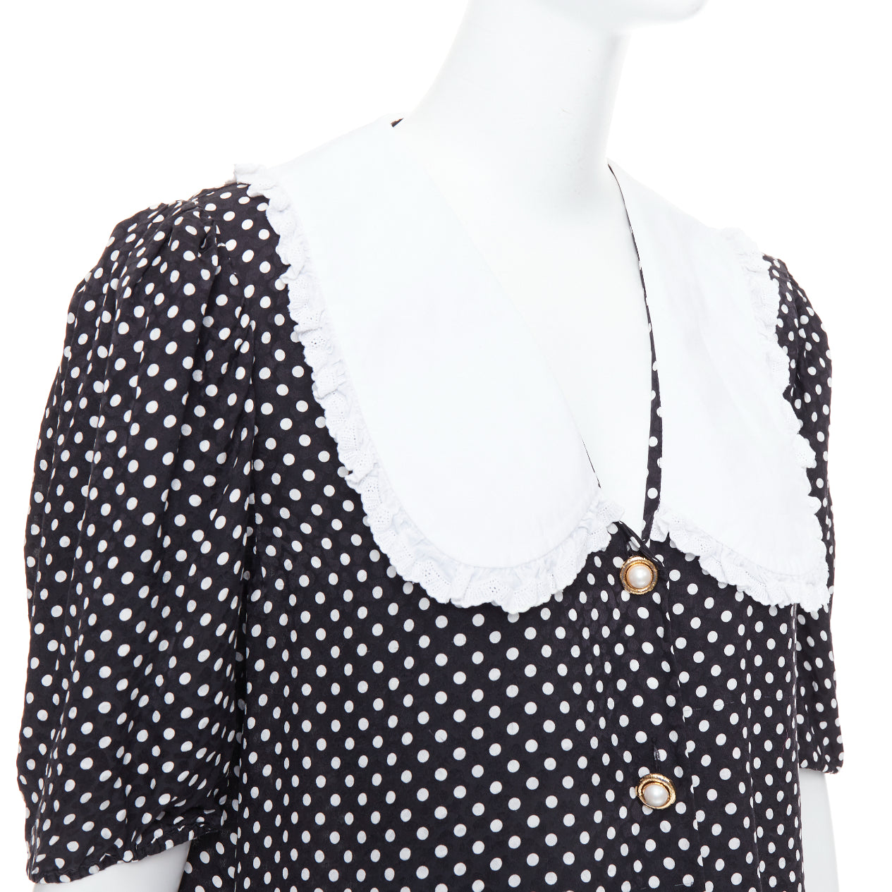Miu Miu Polka Dot Blouse - Back view