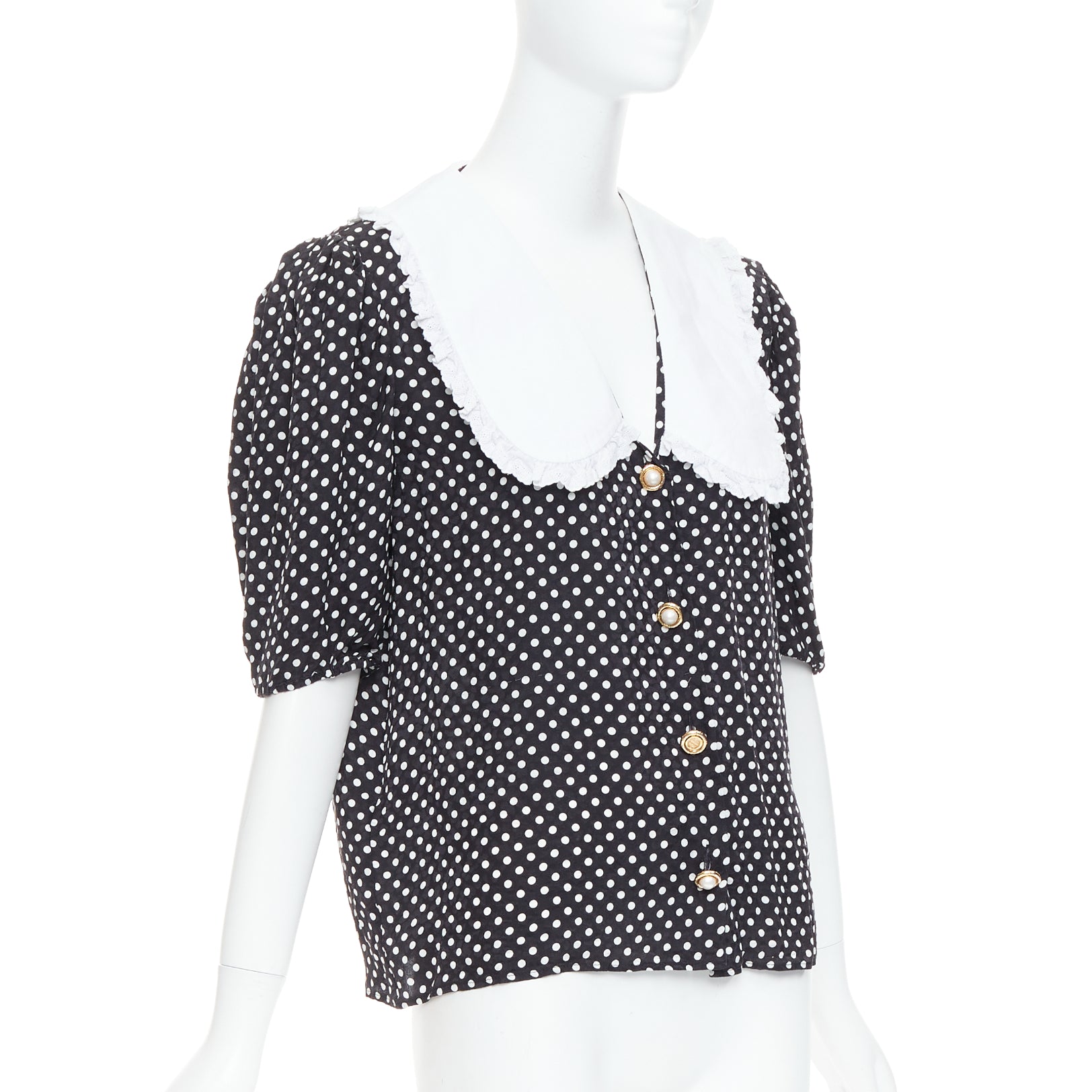 Miu Miu Polka Dot Blouse - Image 6